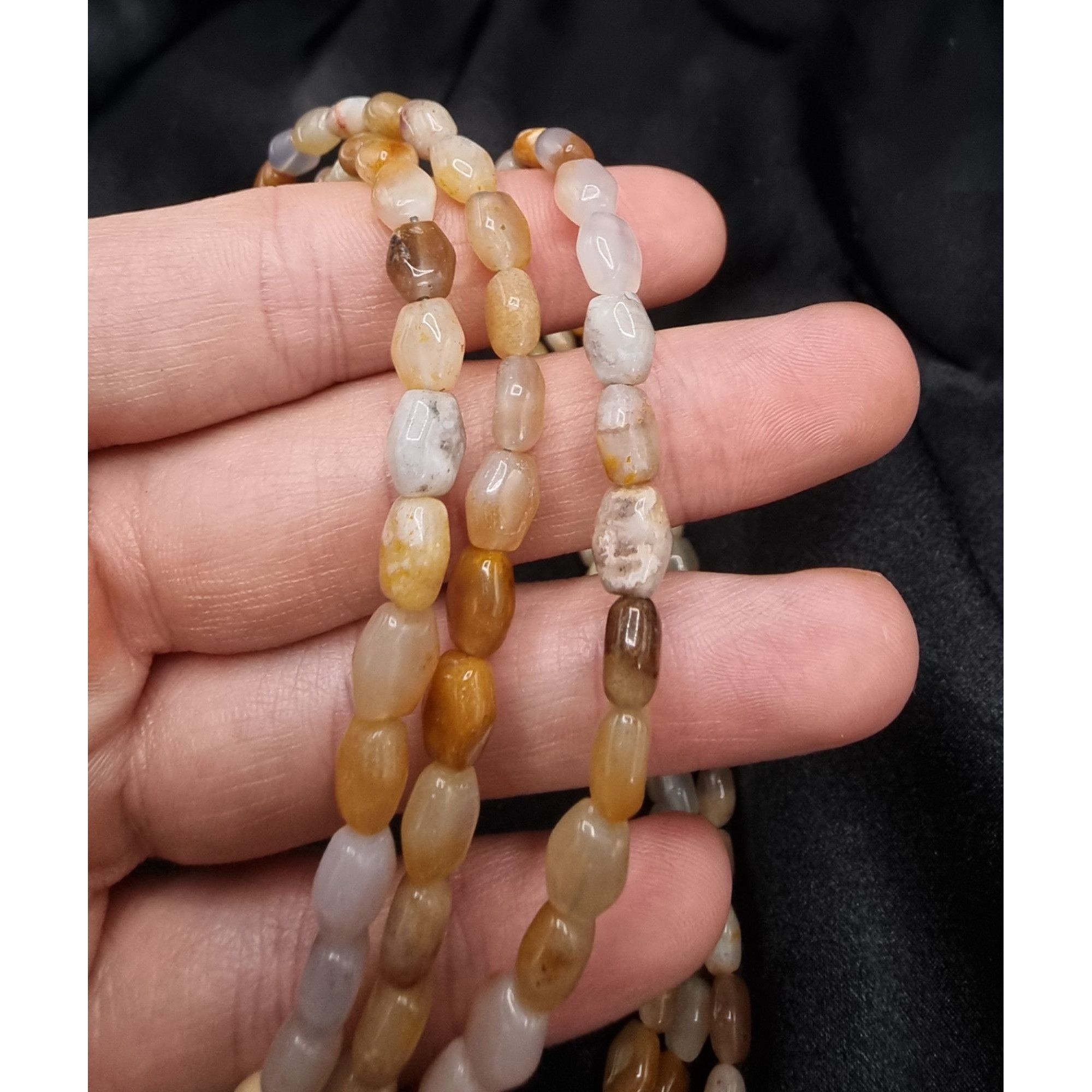 Vintage Jay King Mine Finds Agate & Sterling Silver Multi-Strand Nec Size ONE SIZE - 4 Thumbnail