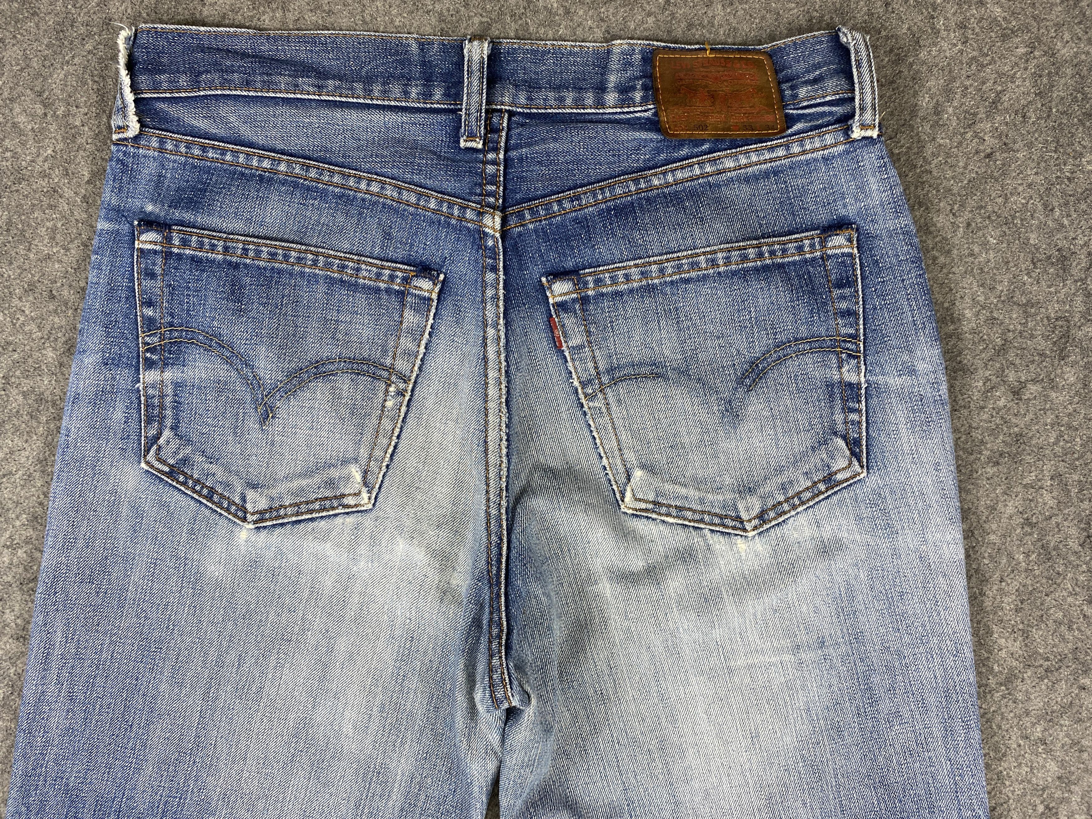 Levi's Distressed Blue Vintage Levi's 502 33x32 Denim -JN2153 Size US 33 - 4 Thumbnail