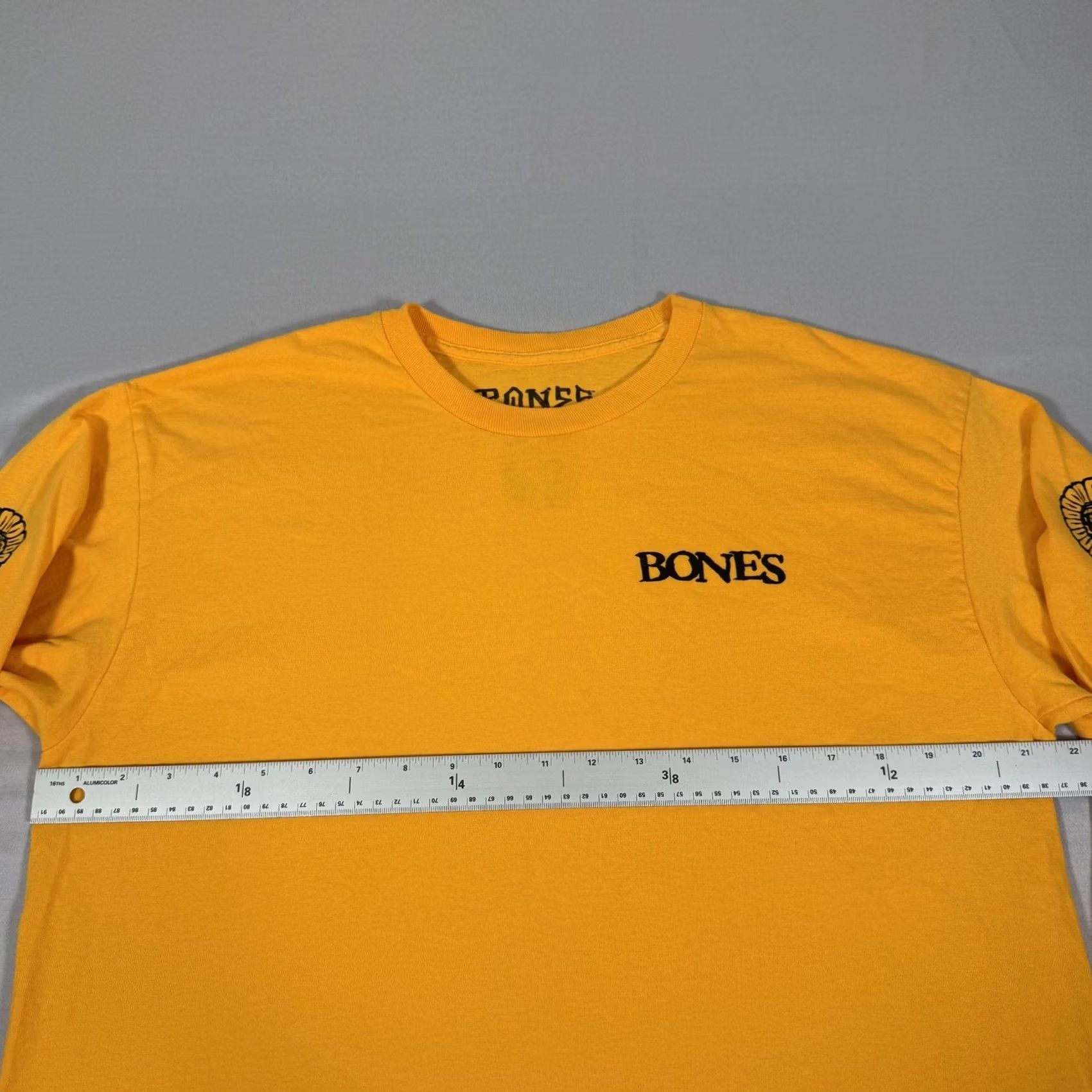 Bones BONES Shirt Large Mens Yellow Skull Graphic Long Sleeve Tee Size US L / EU 52-54 / 3 - 7 Thumbnail
