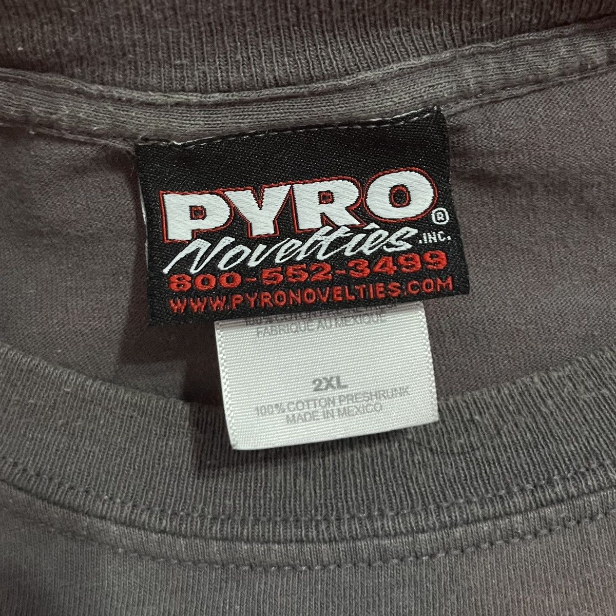 Vintage Pyro Skull “Danger Is Our Business” Fireworks Flame Workwear Size US XXL / EU 58 / 5 - 3 Thumbnail