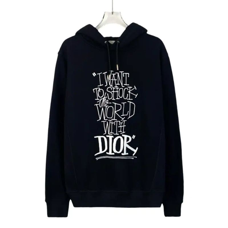 Dior Dior Black Cotton Men's Hoodie 0089 Size US XS / EU 42 / 0 - 1 Thumbnail