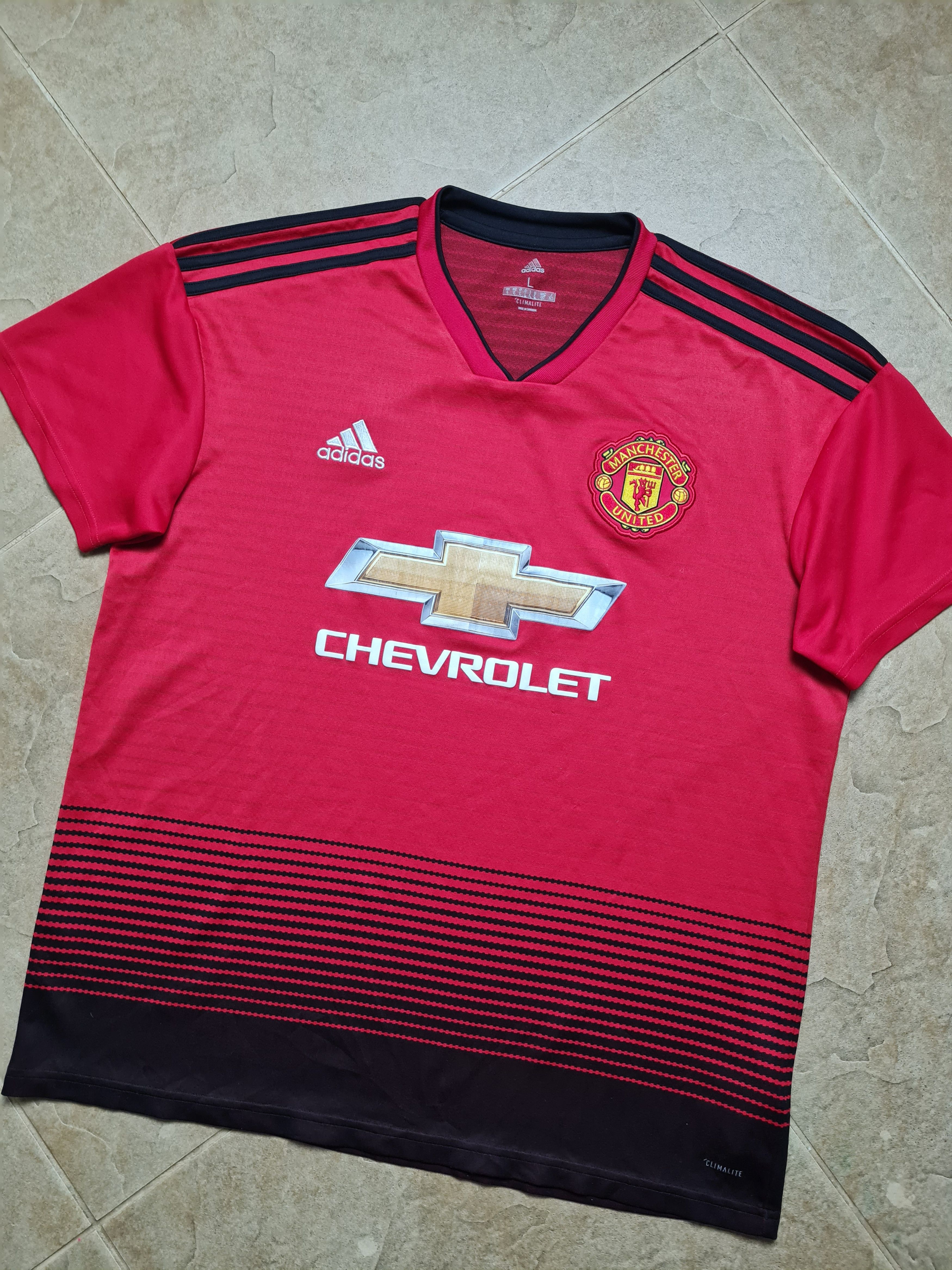 Adidas MANCHESTER UNITED 2018/2019 HOME SHIRT ADIDAS CG0040 SZ L Size US L / EU 52-54 / 3 - 5 Thumbnail