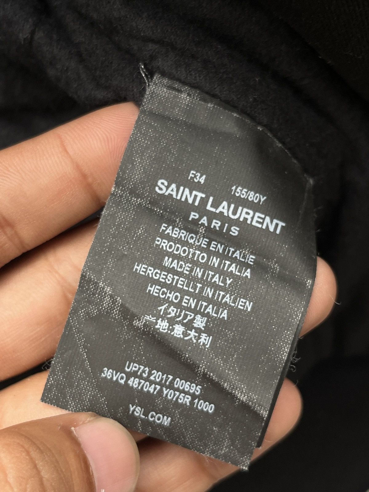Saint Laurent Paris FW 2017 SLP Embroidered Distressed Bomber Jacket Size US S / EU 44-46 / 1 - 12 Thumbnail