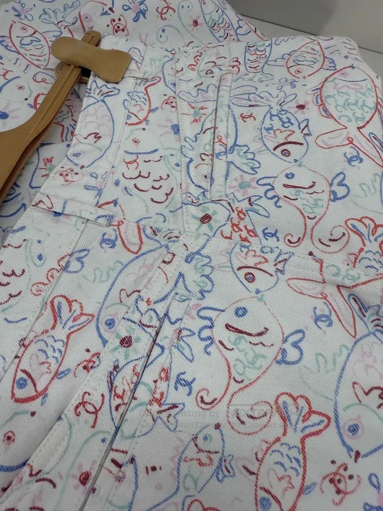 Chanel Chanel 25c small fish graffiti jeans Size 25" / US 0 / IT 36 - 5 Thumbnail