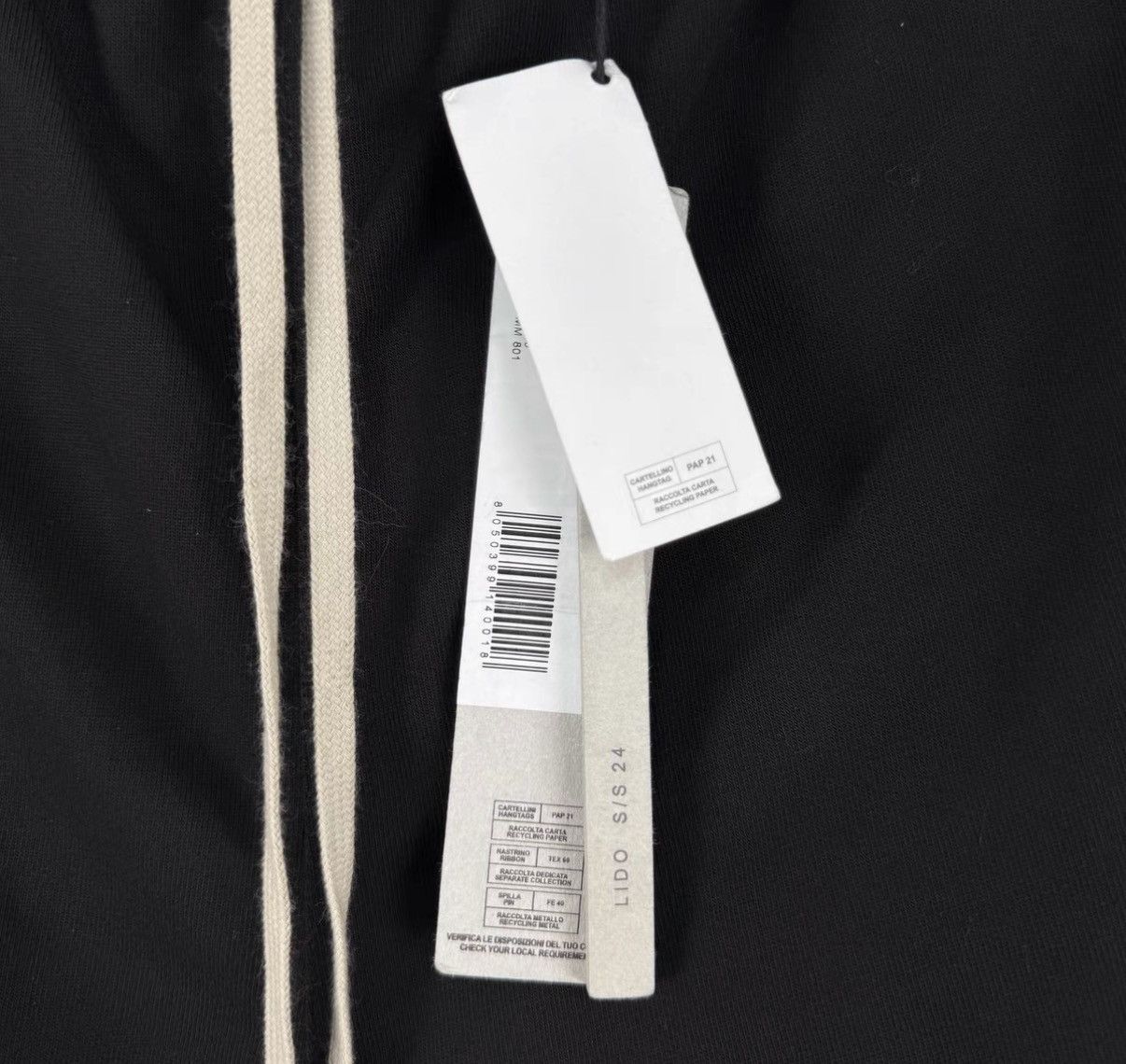 Rick Owens Rick Owens Mainline Black Side-Slit Hem Boxing Shorts Size US 36 / EU 52 - 2 Thumbnail