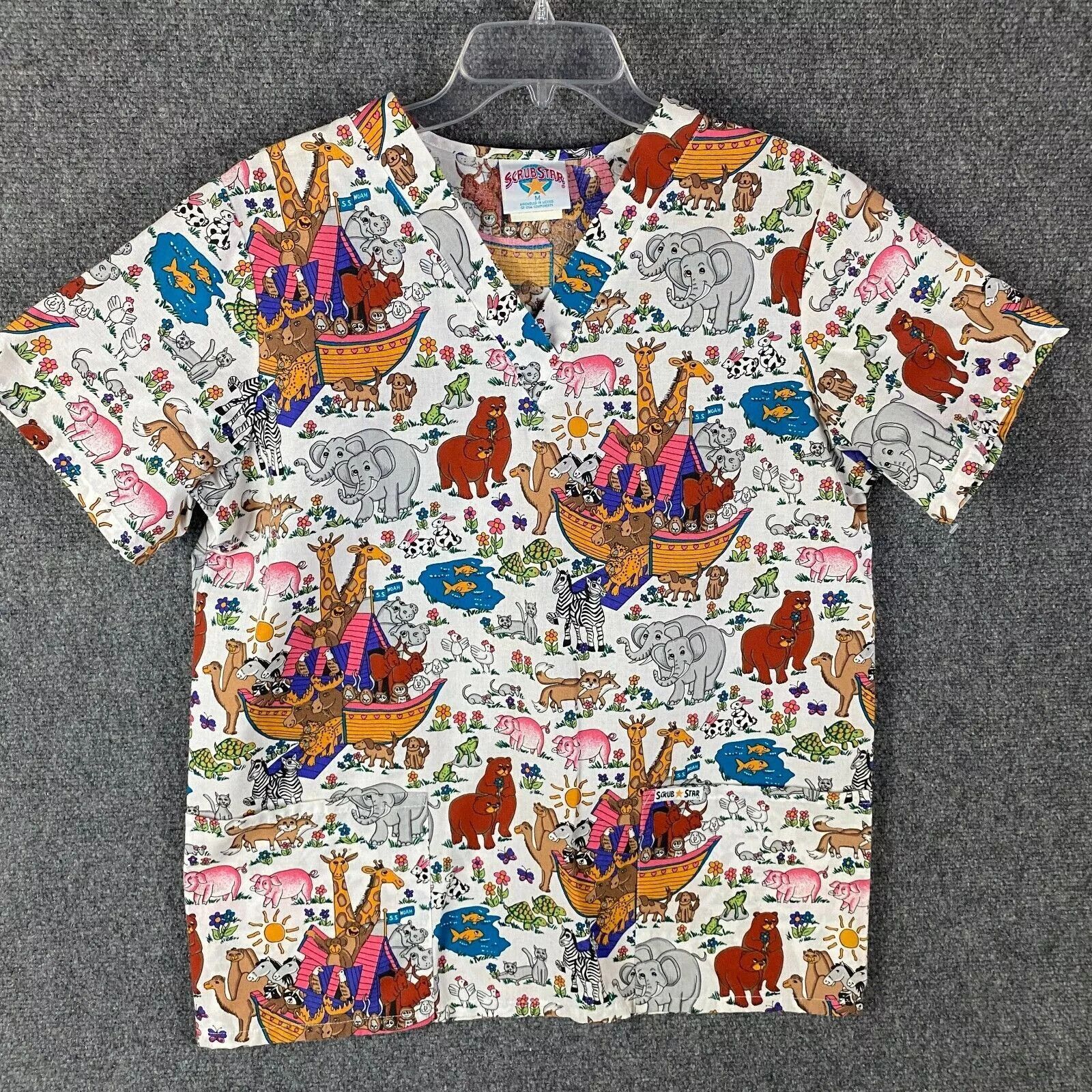 Other Scrubstar Scrubs Top Medium Workwear Medical Animals Print Size M / US 6-8 / IT 42-44 - 1 Thumbnail