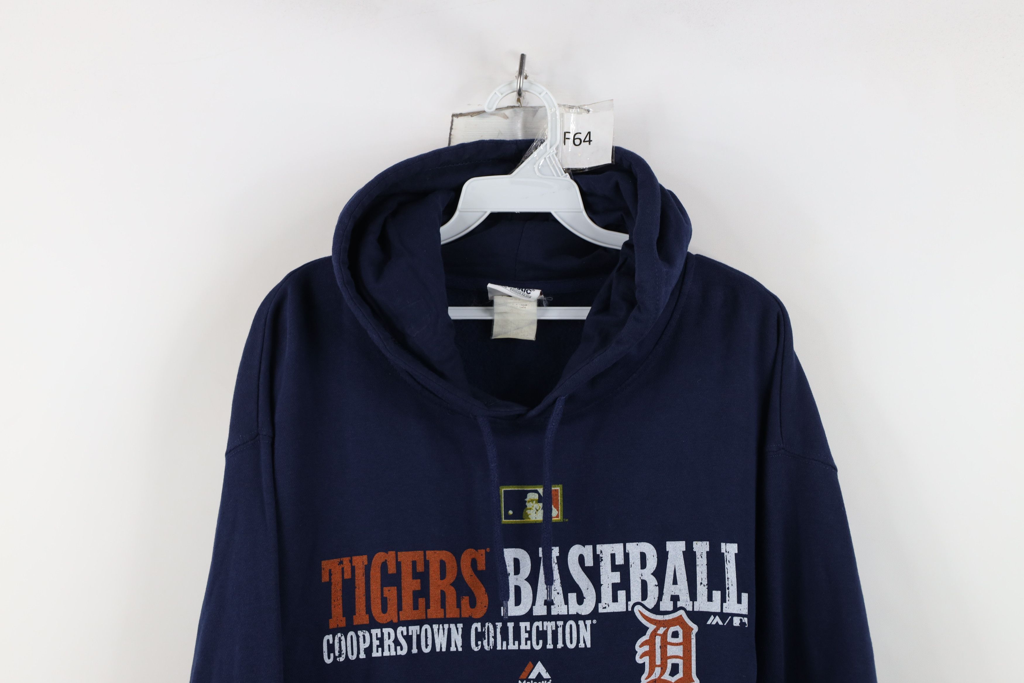 Majestic Vintage Majestic Detroit Tigers Baseball Hoodie Sweatshirt Size US XL / EU 56 / 4 - 2 Thumbnail