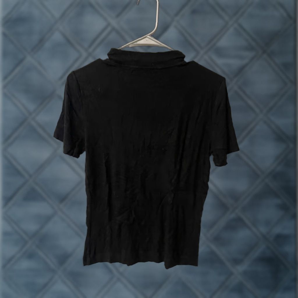Vintage Truth Republic Blouse Shirt Womens Medium Black Mock Neck Top Size M / US 6-8 / IT 42-44 - 1 Thumbnail
