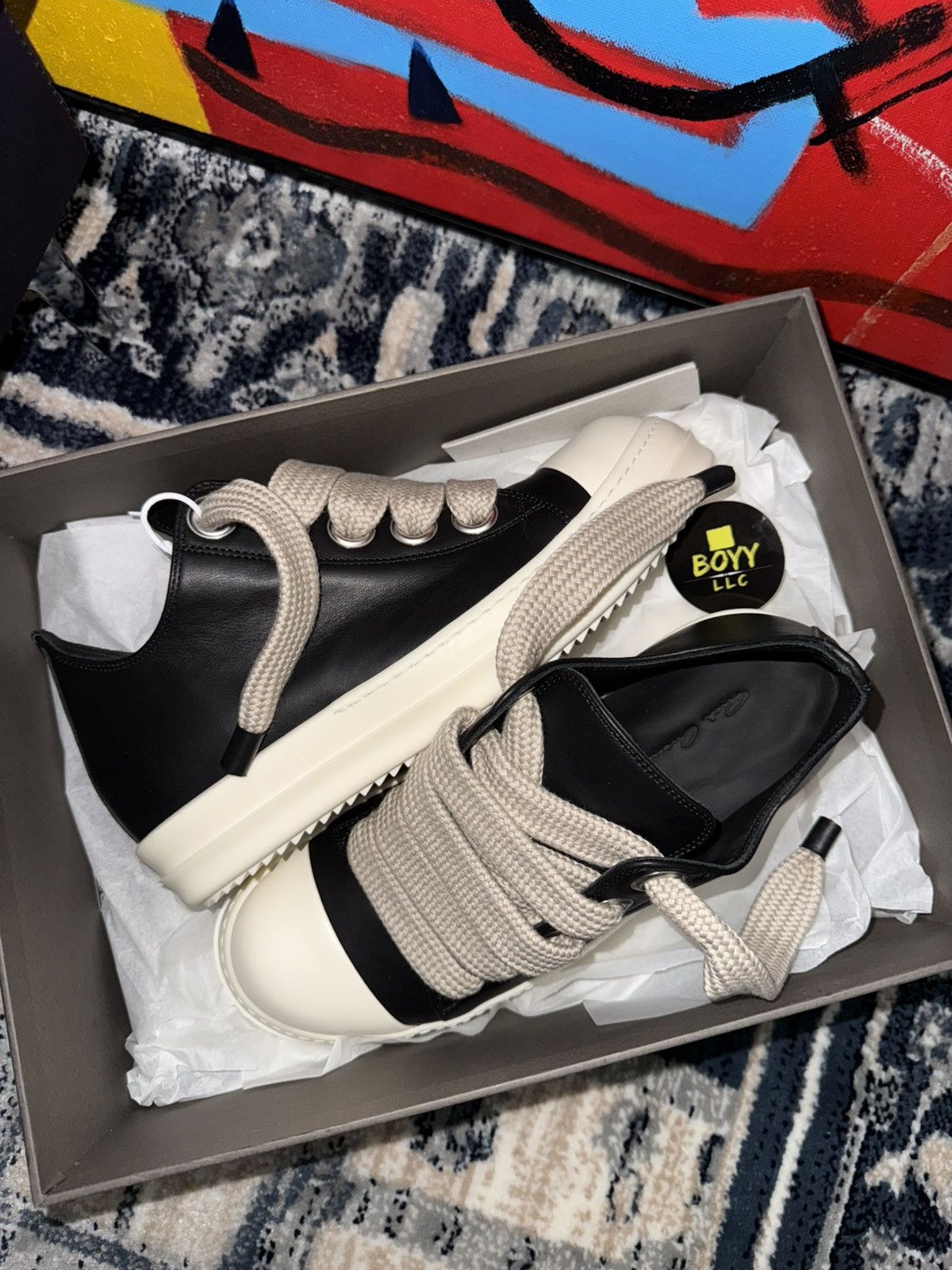 Rick Owens Rick Owen’s jumbo lace sneakers Size US 7 / EU 40 - 1 Thumbnail