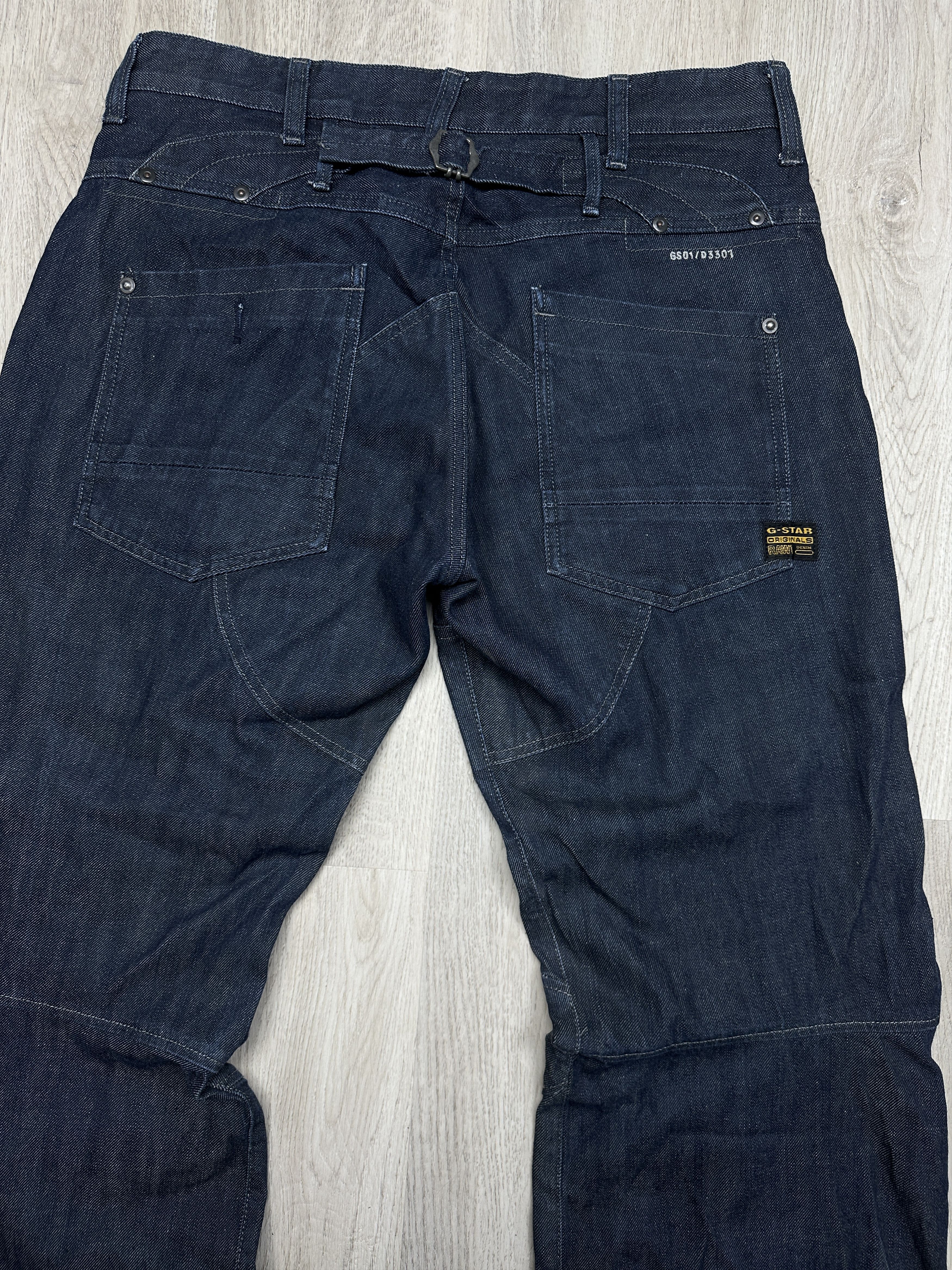 G-Star G Star Raw Mens Storm Elwood Denim Pants Jeans Double Knee Size US 34 / EU 50 - 6 Thumbnail