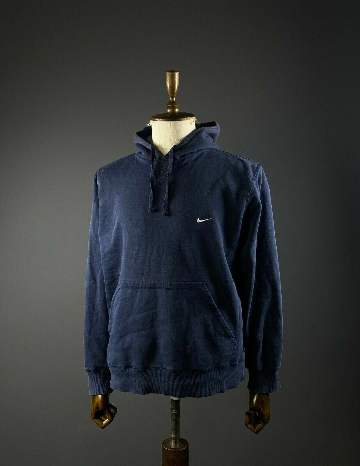 Nike Men Nike Vintage Blue Hoodie Pullover Sweater Size L Size US L / EU 52-54 / 3 - 1 Thumbnail