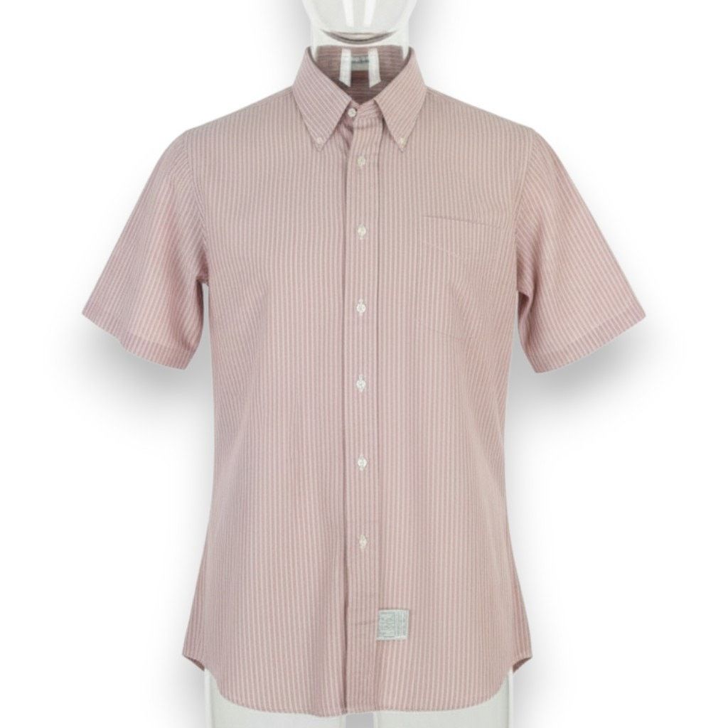 Vintage 60s Red Striped Retro Workwear Button Down Size Medium Size US M / EU 48-50 / 2 - 10 Thumbnail