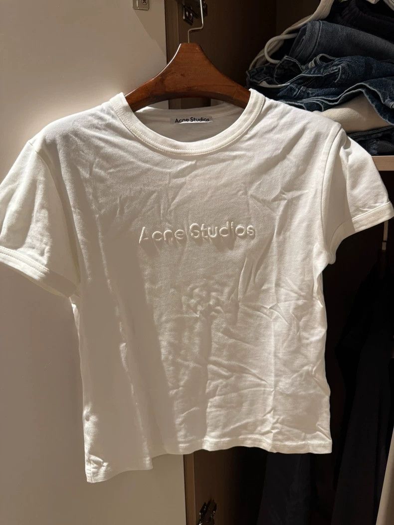 Acne Studios acne studios White short-sleeved T-shirt Size S / US 4 / IT 40 - 1 Thumbnail