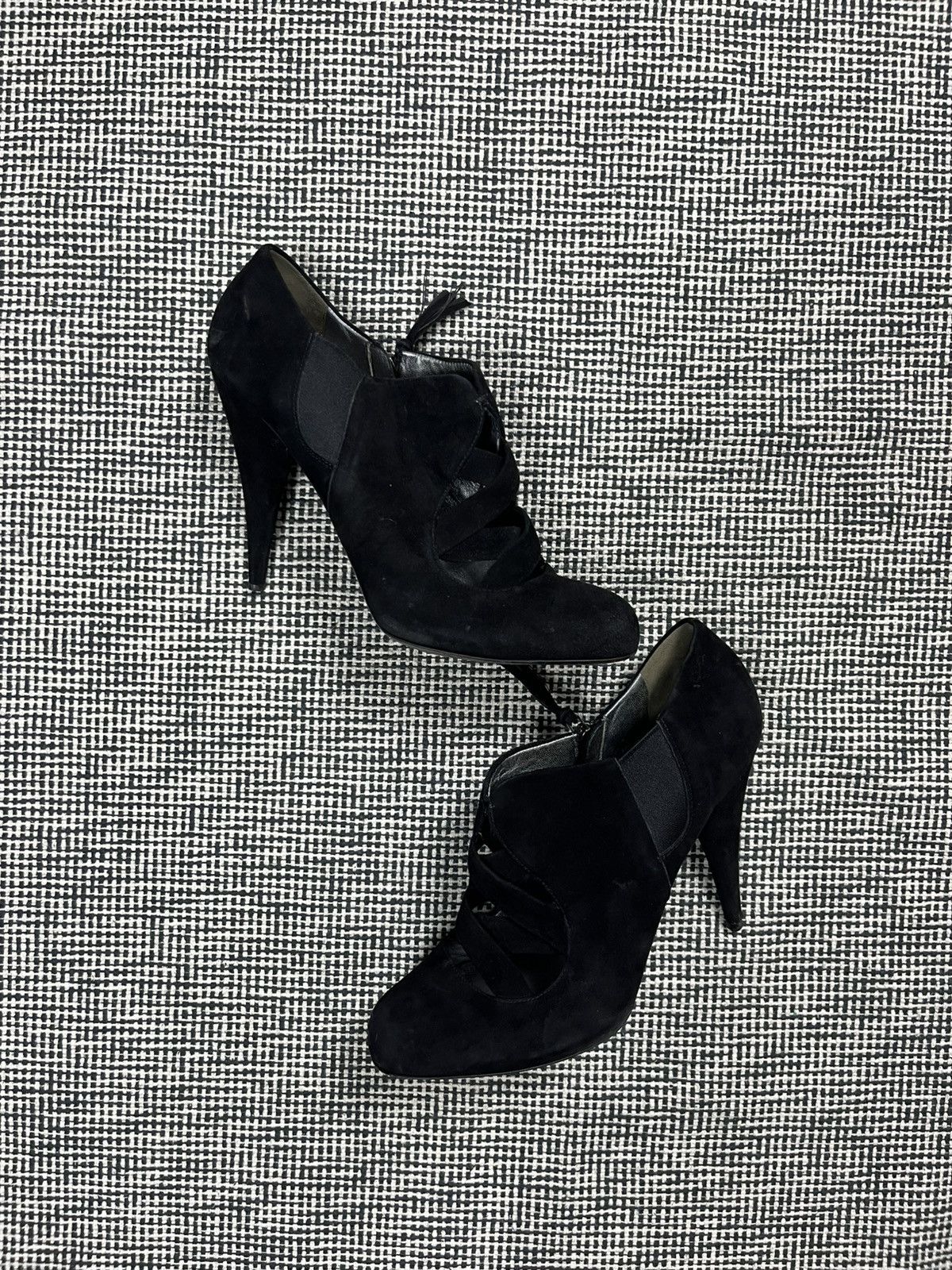 Miu Miu Miu Miu black suede strap heels Size US 11 / IT 41 - 2 Thumbnail