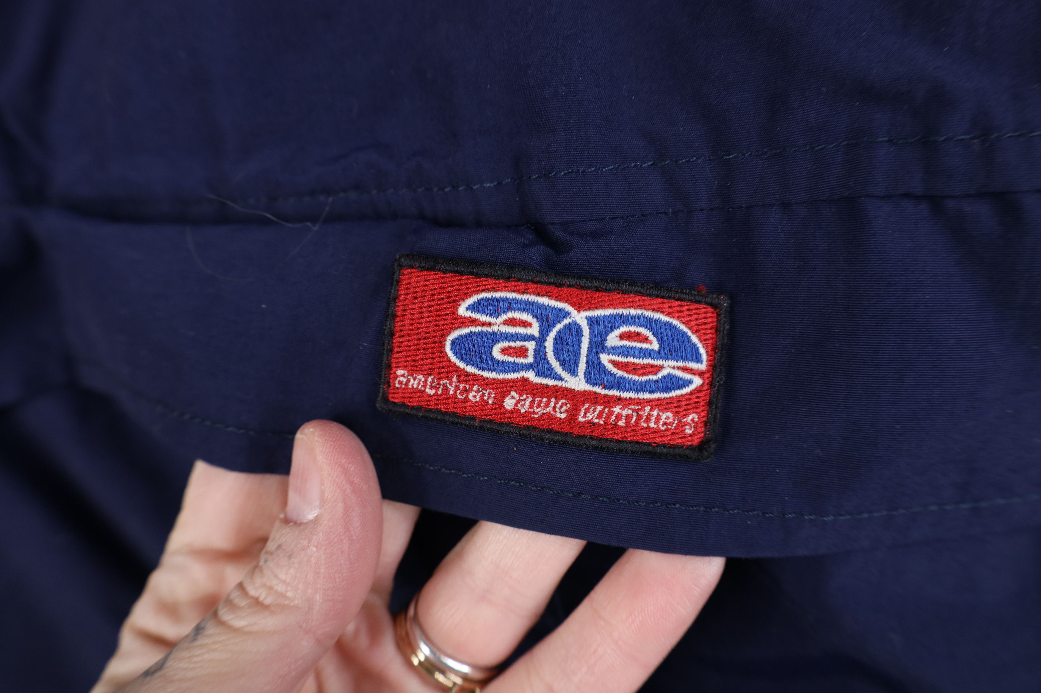 American Eagle Outfitters Vintage 90s American Eagle Lined Baggy Hooded Anorak Jacket Size US L / EU 52-54 / 3 - 4 Thumbnail