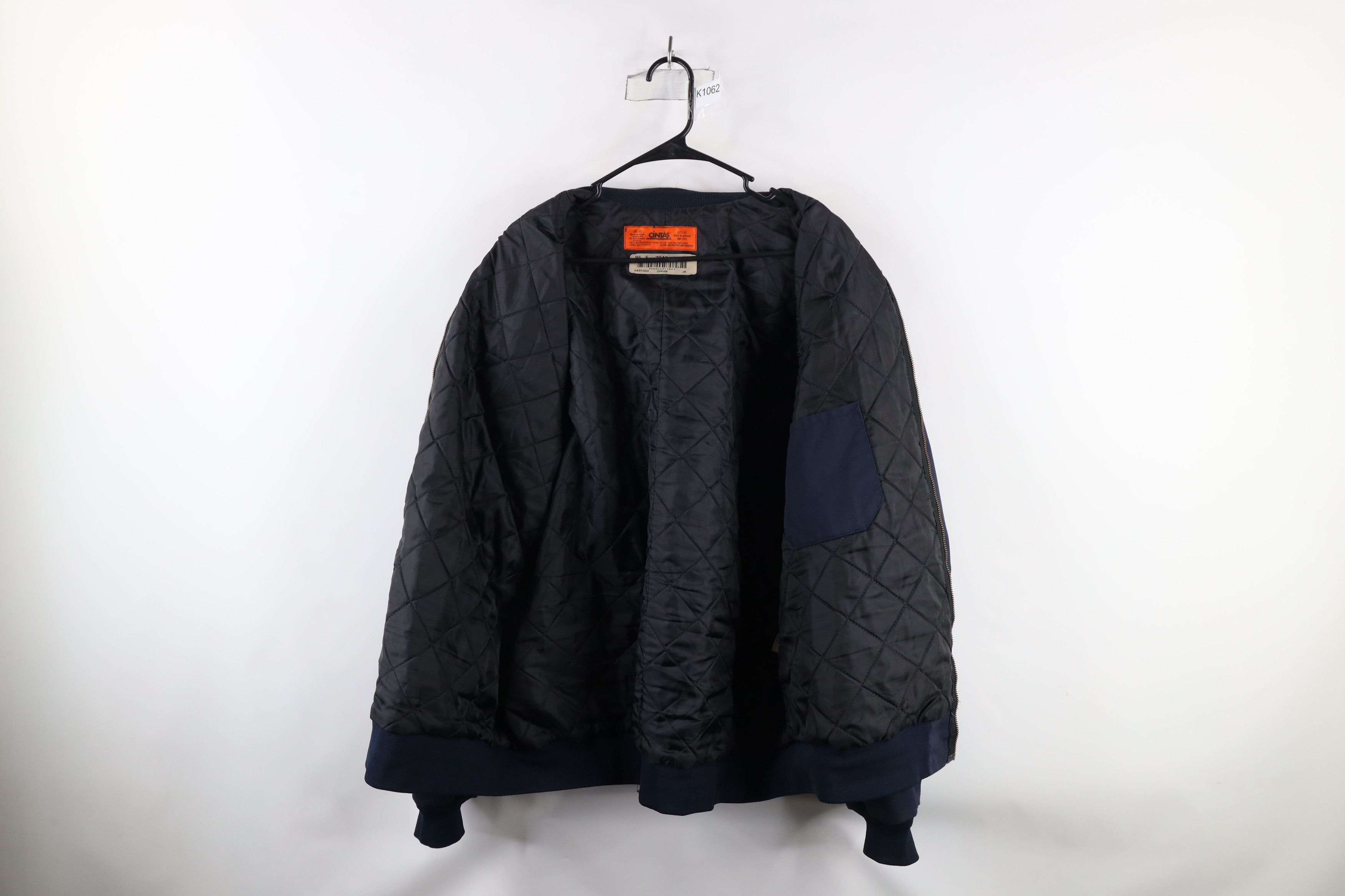 Vintage Vintage 90s Streetwear Quilted Mechanic Work Bomber Jacket Size US XXL / EU 58 / 5 - 9 Thumbnail