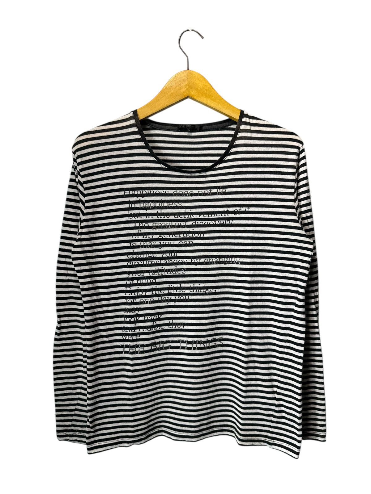 Hysteric Glamour STRIPED POEM LONG SLEEVE IFSIXWASNINE LGB STYLE Size M / US 6-8 / IT 42-44 - 1 Thumbnail