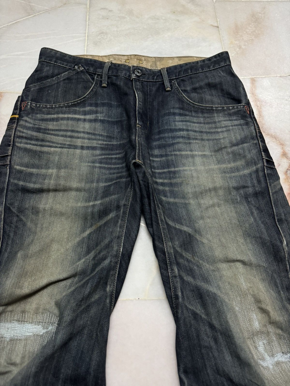 Edwin VTG EDWIN E-FUNCTION RUSTY SICK MUDPUNK WHSIKER DARK JEAN Size US 32 / EU 48 - 6 Thumbnail