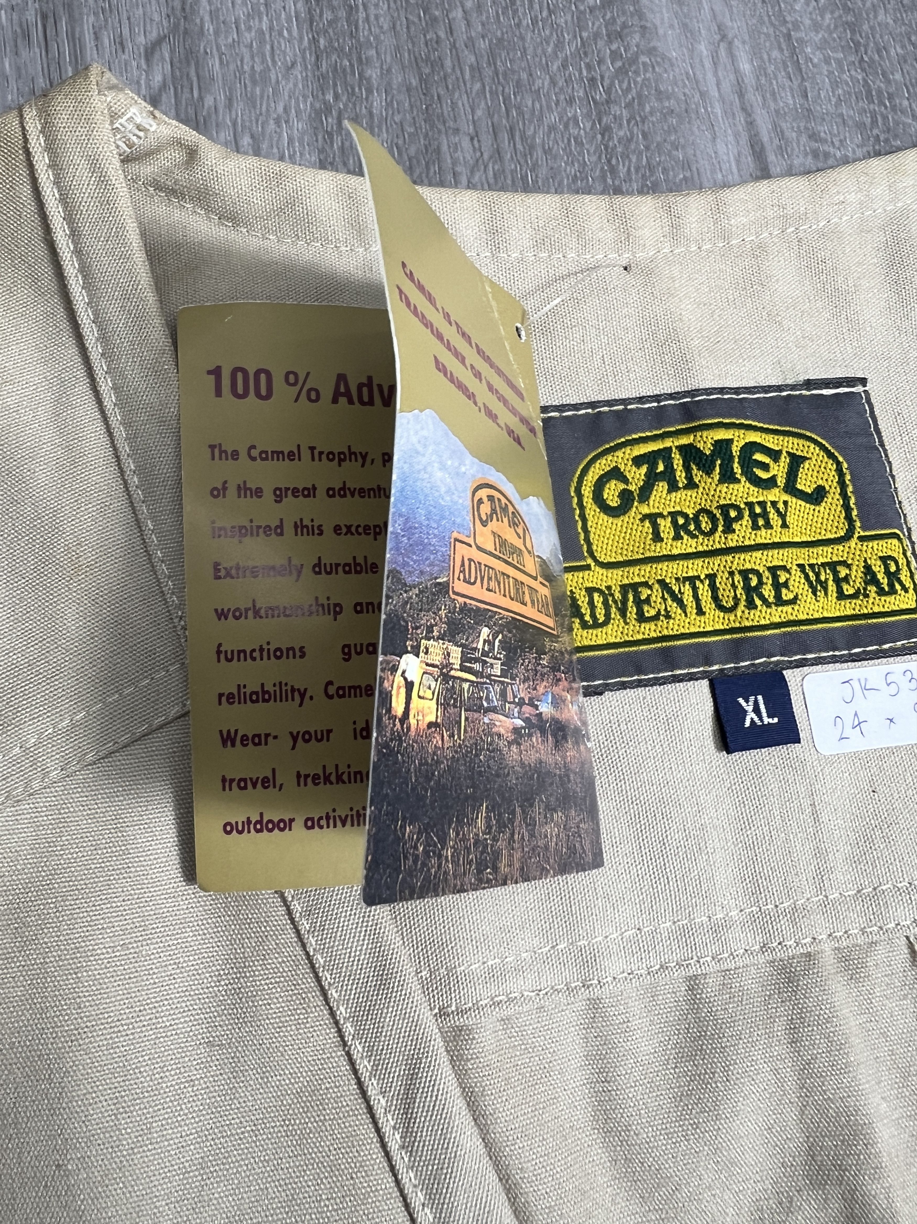 Camel NWT Vintage Camel Trophy Multi Pocket Vest Jacket (XL) JK531 Size US XL / EU 56 / 4 - 7 Thumbnail