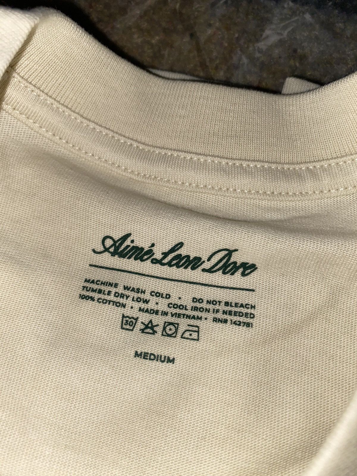Aime Leon Dore Aime Leon Dore Basic Solid T-Shirt Cream Size US M / EU 48-50 / 2 - 3 Thumbnail