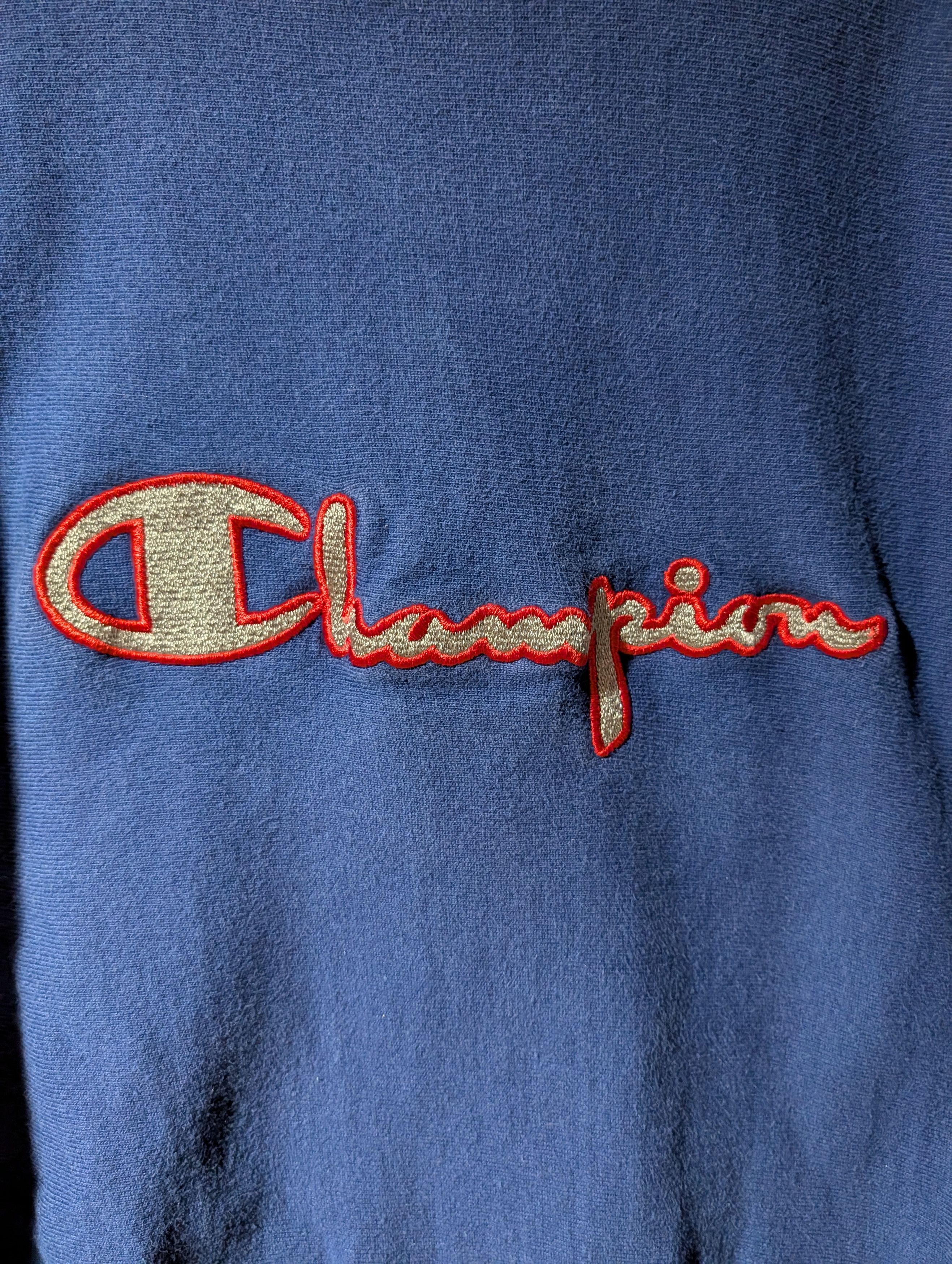 Champion Vintage 90s Champion Reverse Weave Spell Out Logo Sweatshirt Size US L / EU 52-54 / 3 - 2 Thumbnail