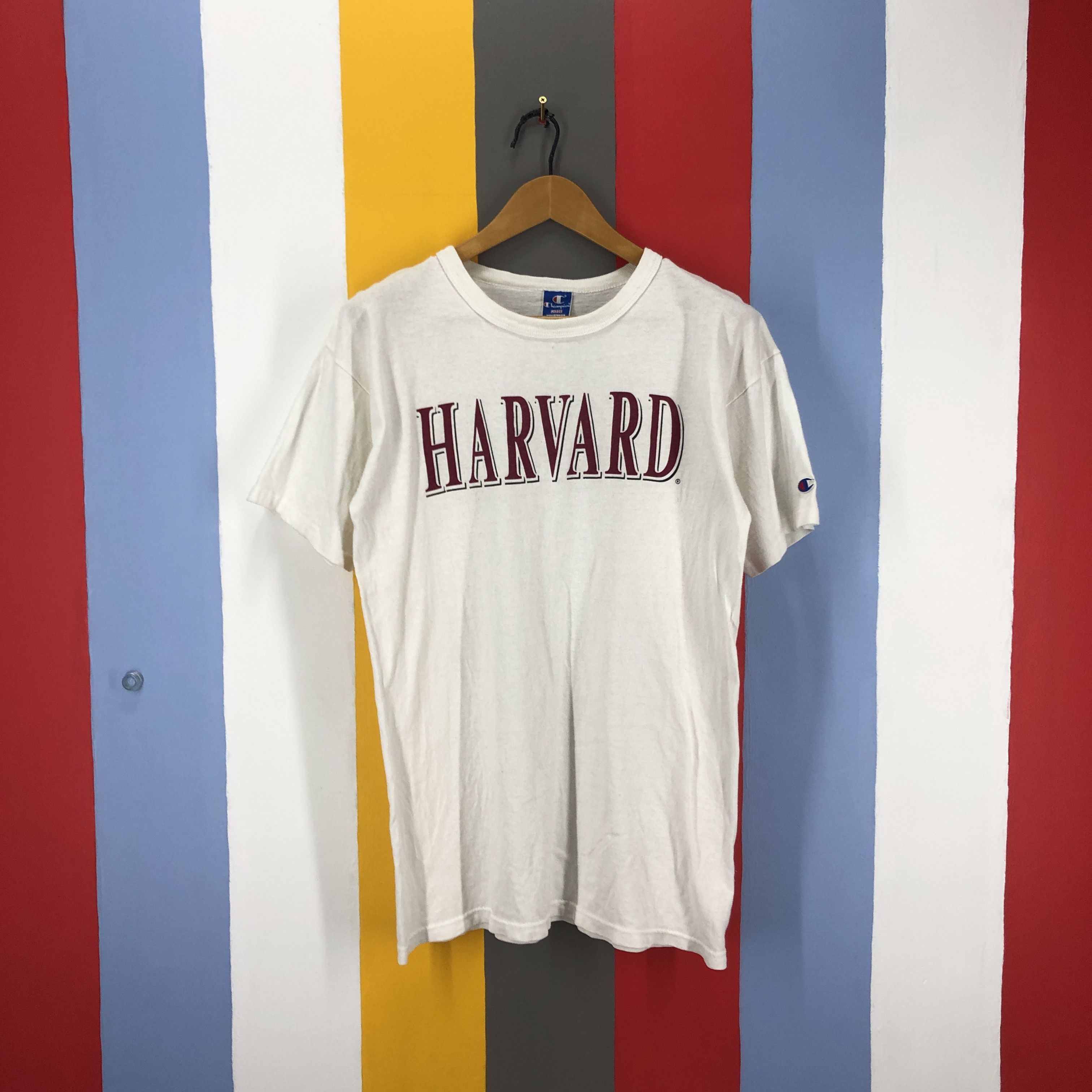 Champion 90s Vintage CHAMPION x HARVARD Crew Neck T Shirt #0993/AI Size US M / EU 48-50 / 2 - 1 Thumbnail