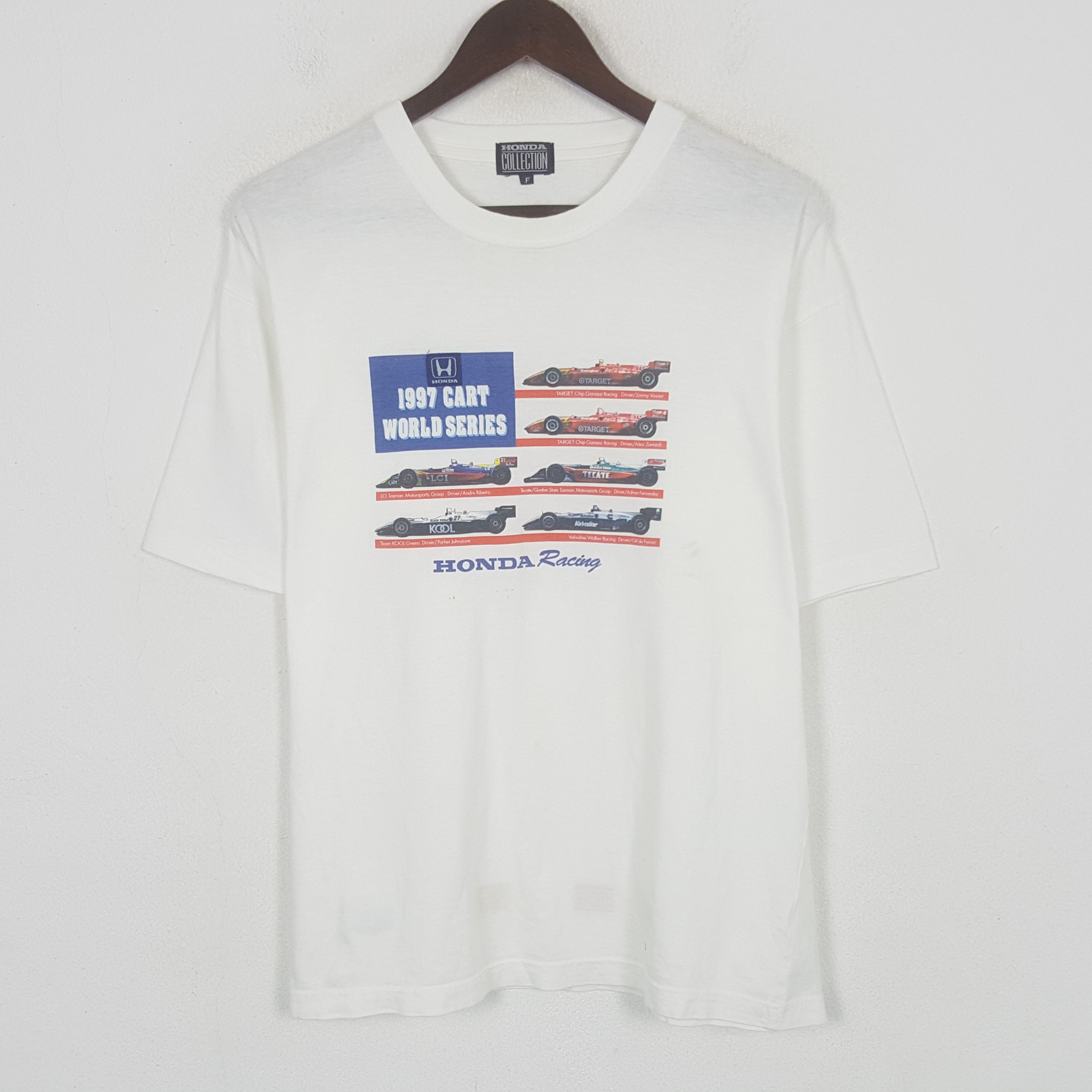 Honda Vintage Honda Racing 1997 Cart World Series Tshirt Size US L / EU 52-54 / 3 - 2 Thumbnail