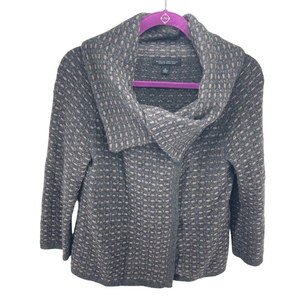 Banana Republic Banana Republic Womens Coat jacket Italian Yarn Collared Bas Size M / US 6-8 / IT 42-44 - 10 Thumbnail