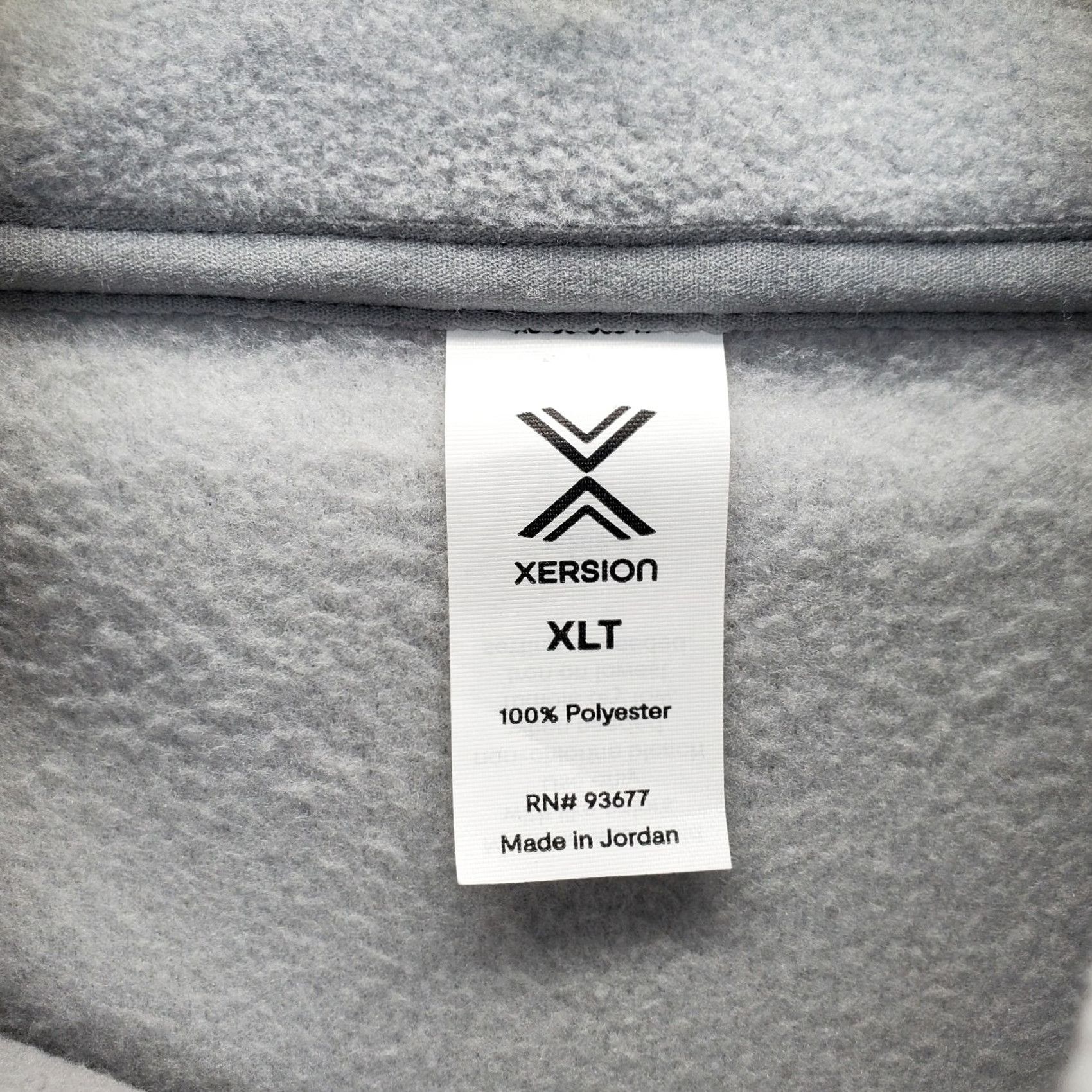 Vintage Xersion Sweatshirt Mens XLT Gray Polar Fleece Mock Neck 1/2 Zip Size US XL / EU 56 / 4 - 6 Thumbnail