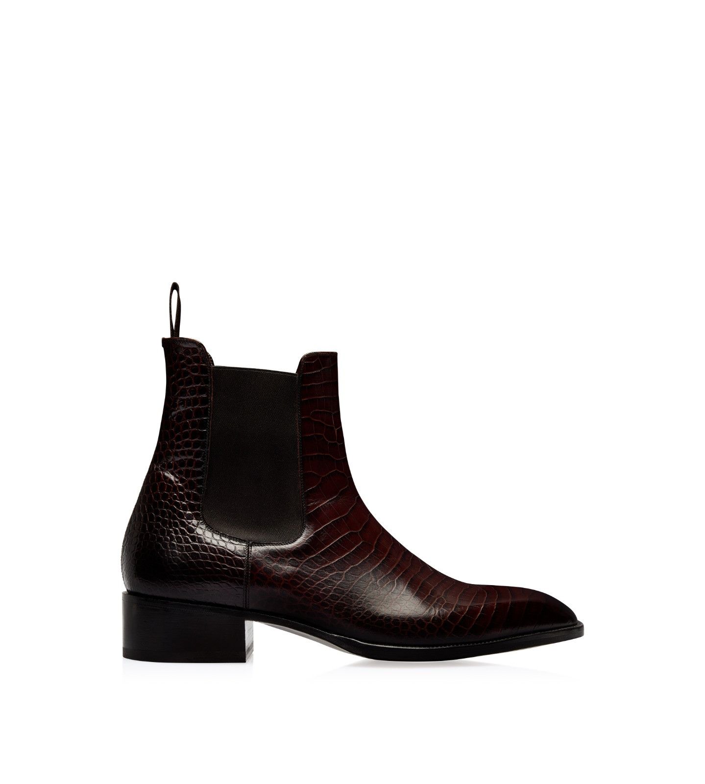 Tom Ford o1sndg0126 Size: 9 TF / Croc-Effect Leather Chelsea Boots Size US 9 / EU 42 - 1 Thumbnail