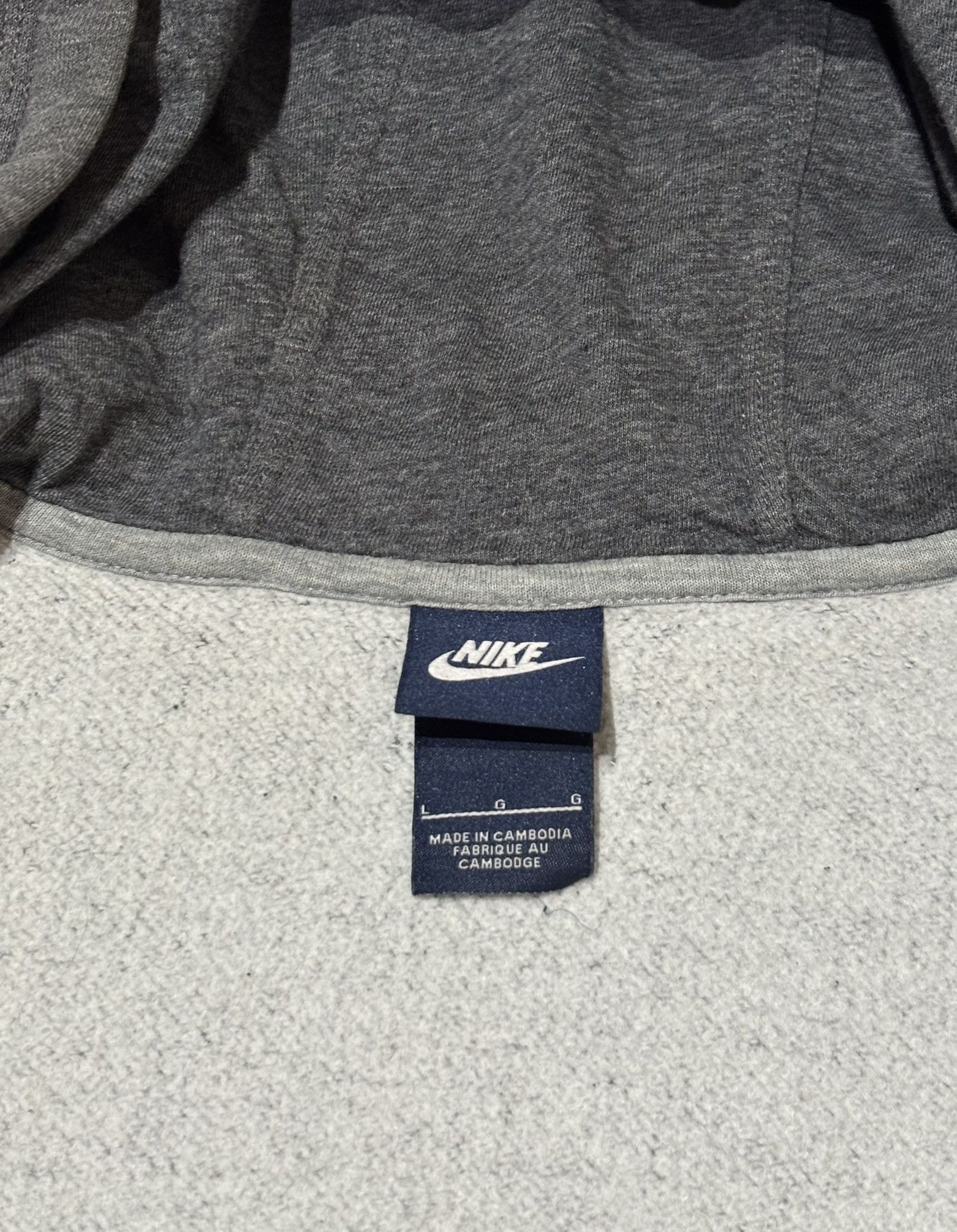 Nike Nike Club Swoosh Zip Hoodie Gray Dark Large Size US L / EU 52-54 / 3 - 15 Thumbnail