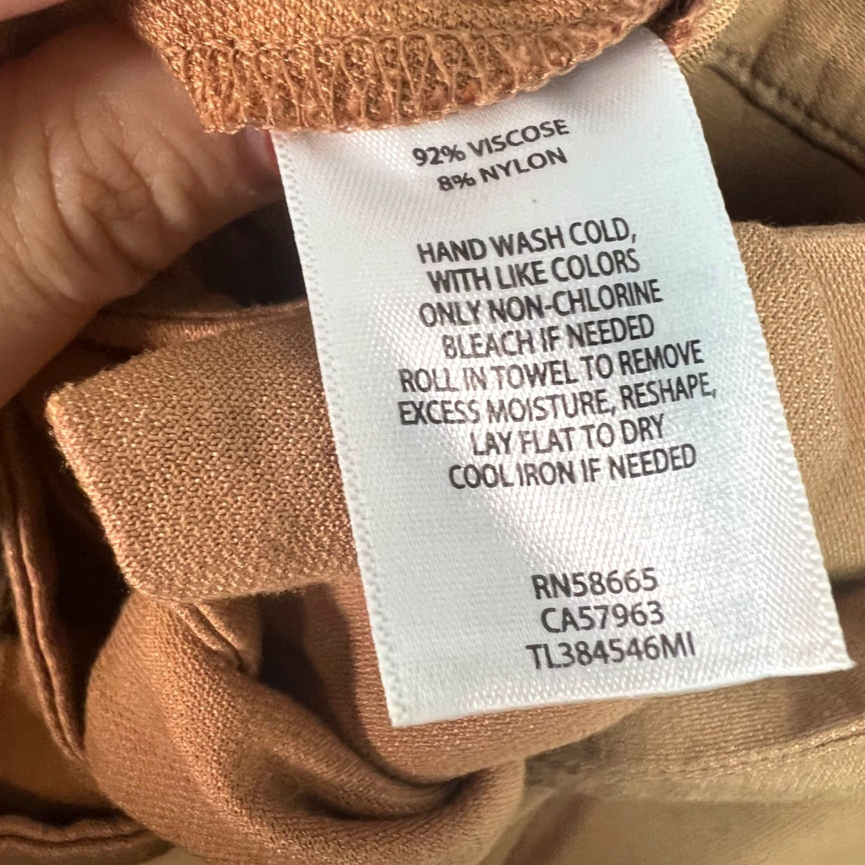 Vintage Leith Womens Pants Size XXS Tan High-Waist Tie Front Size 24" / US 00 / IT 34 - 4 Thumbnail