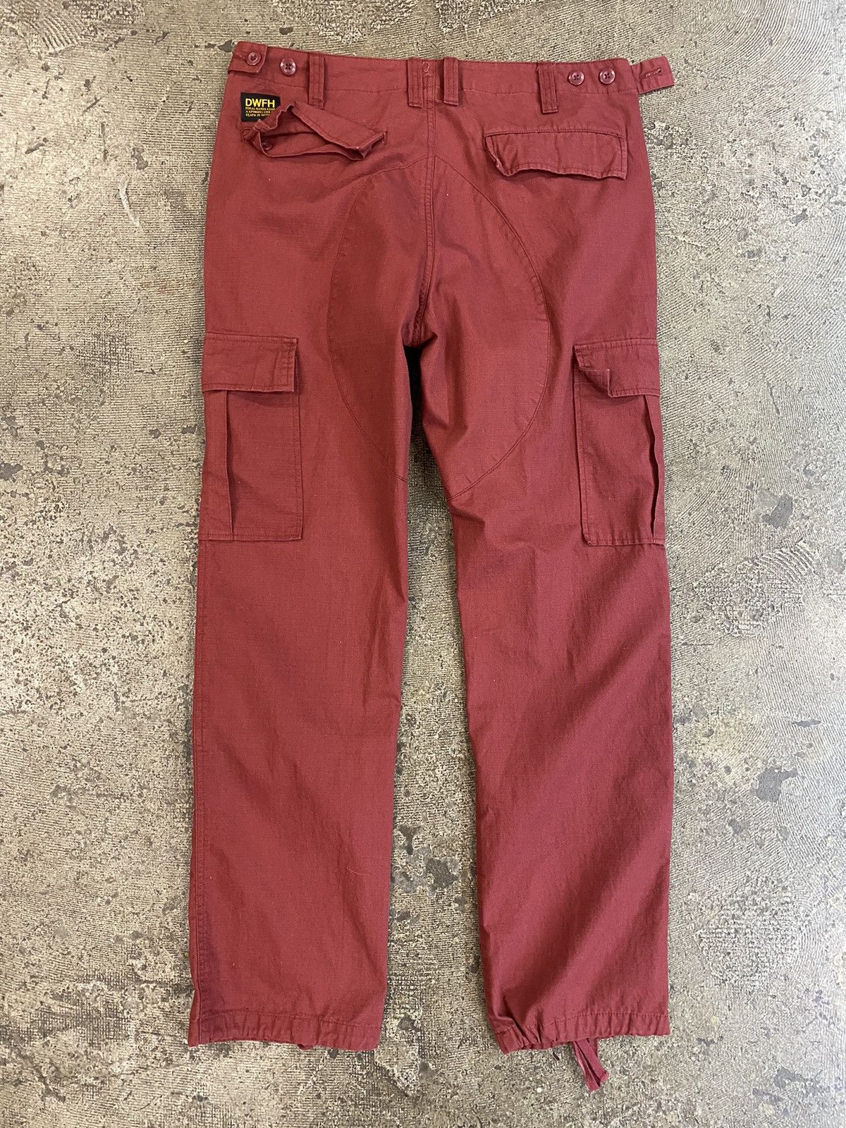 Earl Sweatshirt Deathworld Feral Hands Cargo Pants Maroon sz XL Size US 36 / EU 52 - 4 Thumbnail