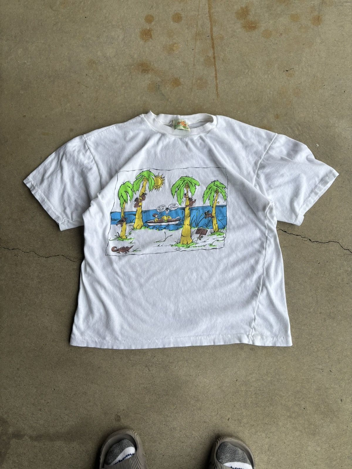Other Vintage 90s Rasta Cannery Islands Boxy Beach Tee Size US L / EU 52-54 / 3 - 1 Thumbnail
