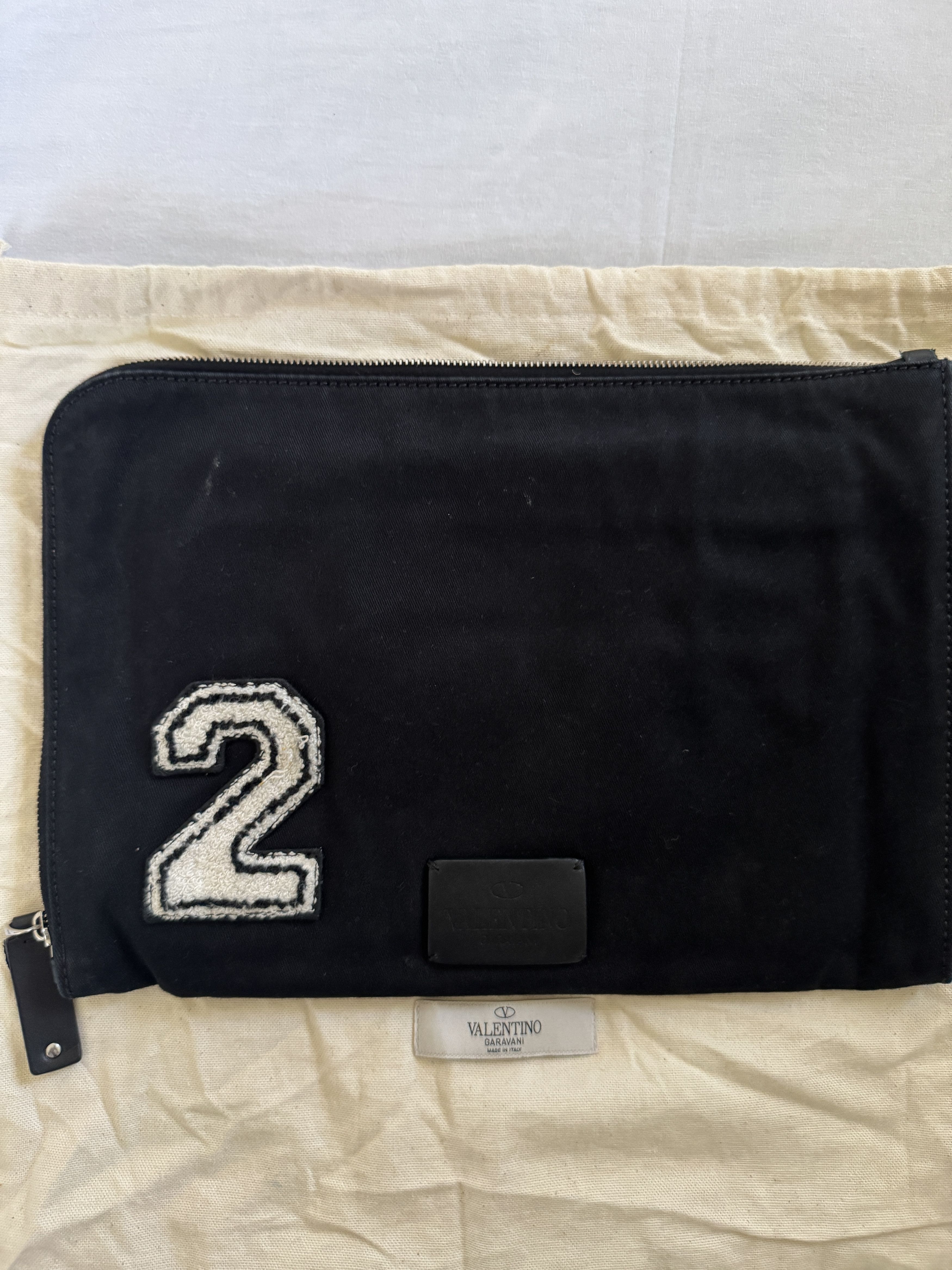 Valentino Valentino Garavani Terrycloth logo document case Size ONE SIZE - 11 Thumbnail