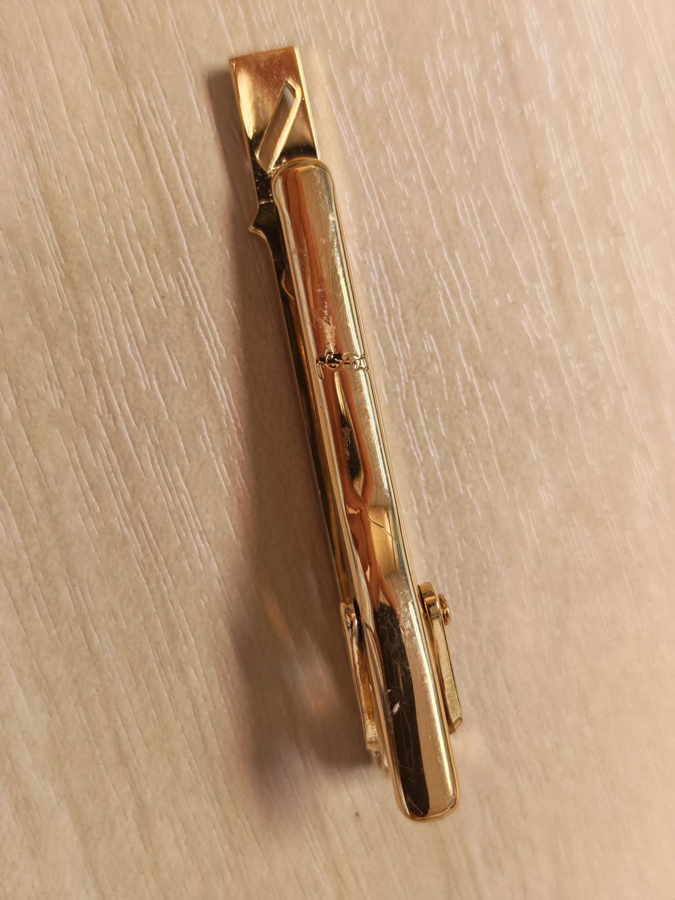 Other YSL Yves Saint Laurent Cufflinks Tie Clip Tie Pin Gold Color Size ONE SIZE - 2 Thumbnail