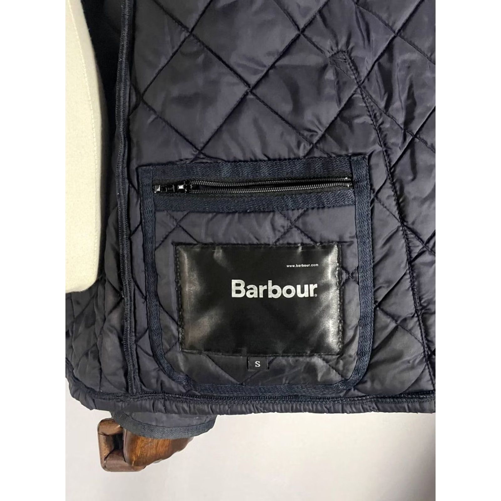 Barbour Barbour Mens Quilted Jacket Size S Navy Polyamide Long Sleeve Parka Coat Size US S / EU 44-46 / 1 - 3 Thumbnail