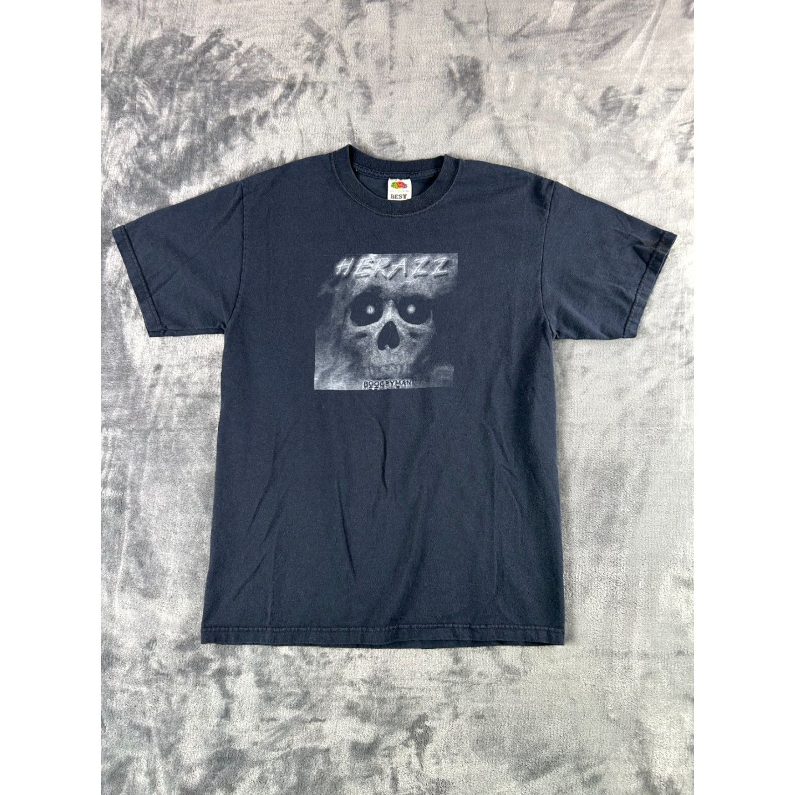 Fruit Of The Loom VINTAGE Fruit of the Loom BEST Boogeyman Skull Tour T-Shirt Black M Crew Neck Short Sleeve Men Rock Band 2000s Stylish Shirt Size US M / EU 48-50 / 2 - 2 Thumbnail