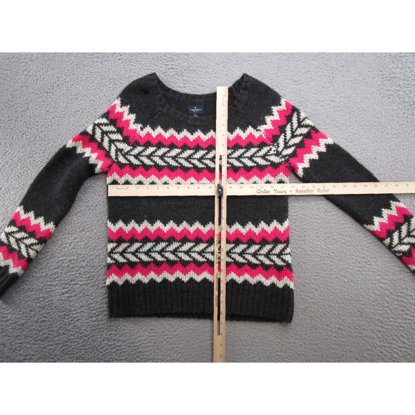 American Eagle Outfitters American Eagle Women's Soft Knit Pullover Zig Zag Stripe Sweater Size Small Size S / US 4 / IT 40 - 4 Thumbnail
