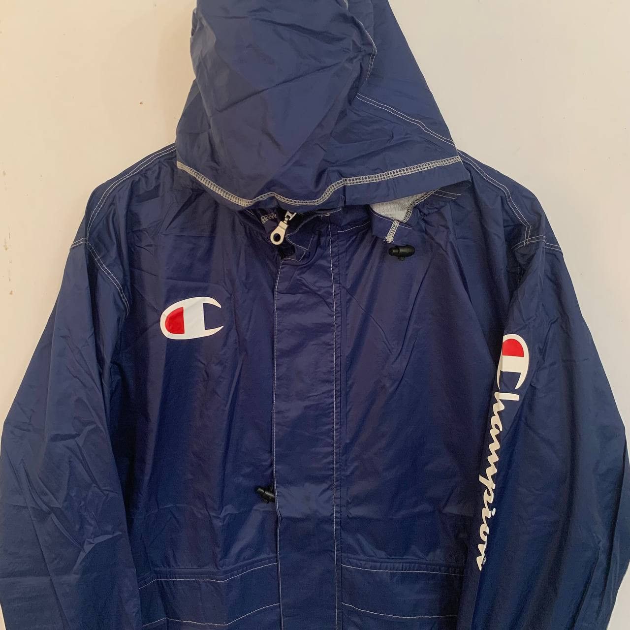 Champion Vintage Champion Windbreaker Sweater XL Size US XL / EU 56 / 4 - 4 Thumbnail
