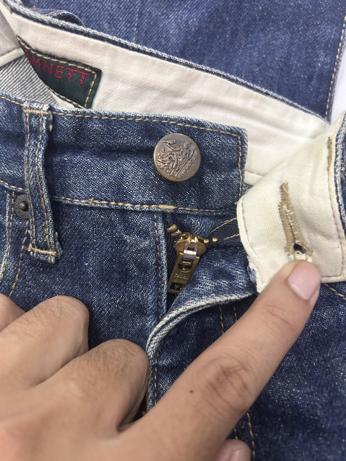 Designer × Katharine Hamnett London KATHARINE HAMNETT LONDON Denim Flare Jeans Slim Fits Size US 26 / EU 42 - 14 Thumbnail