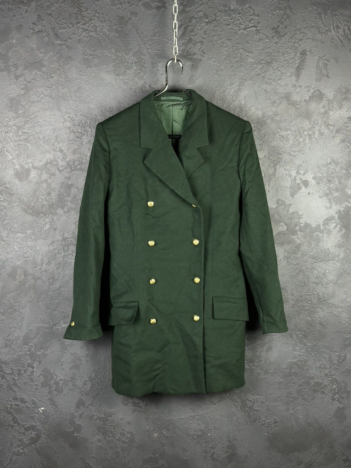 Versace Vintage Gianni Versace Double-Breasted Wool Coat Jacket Size M / US 6-8 / IT 42-44 - 1 Thumbnail