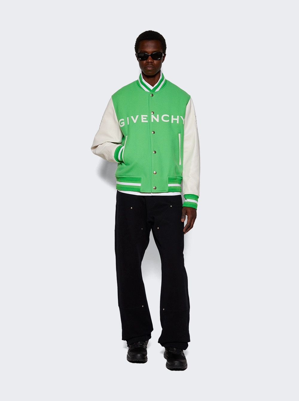 Givenchy o1mle0426 Varsity Jacket in Green Size US L / EU 52-54 / 3 - 2 Thumbnail