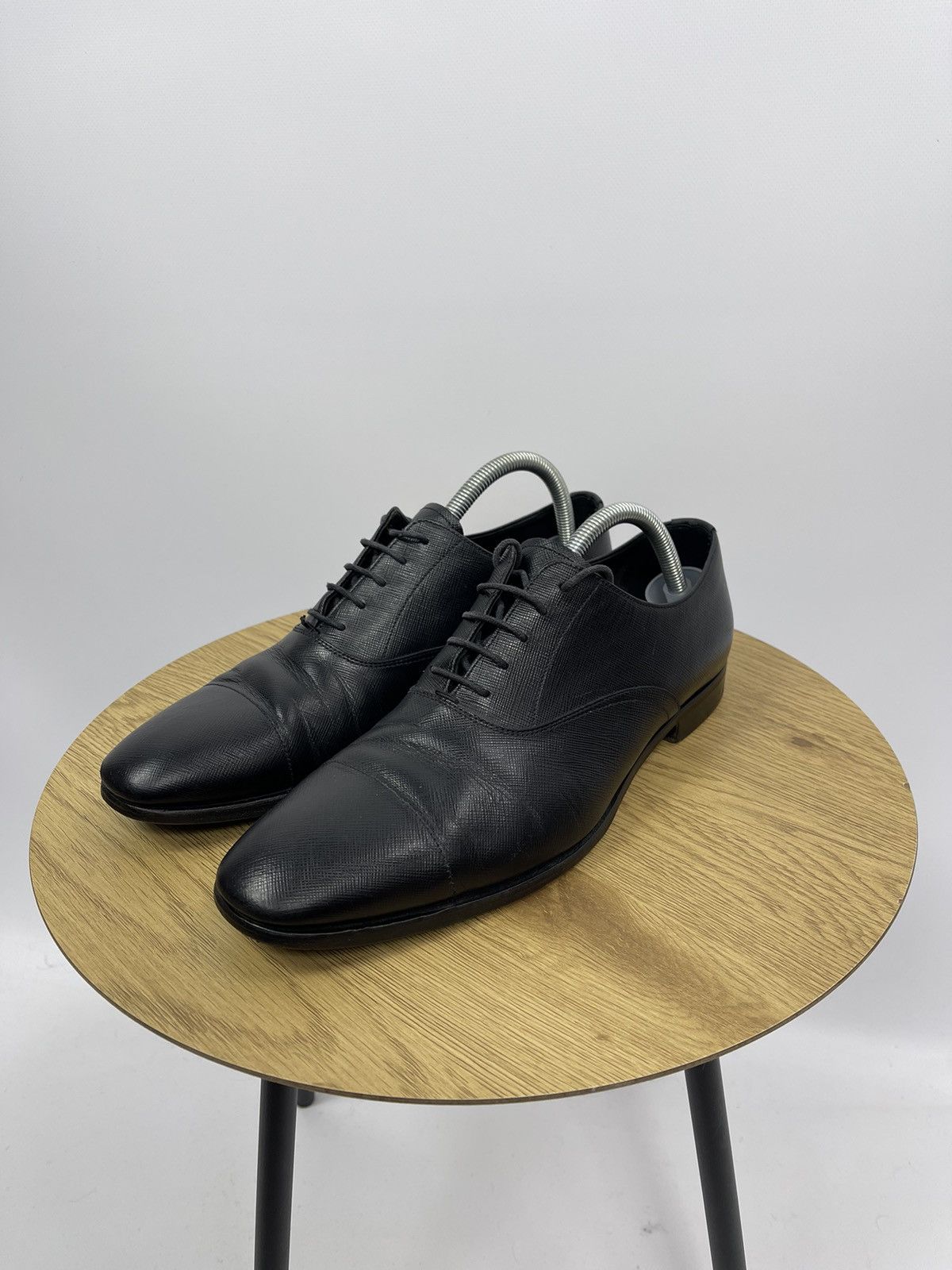 Prada Prada Men's 2EC031 Saffiano Leather Business Shoes Size 8 US Size US 8 / EU 41 - 1 Thumbnail