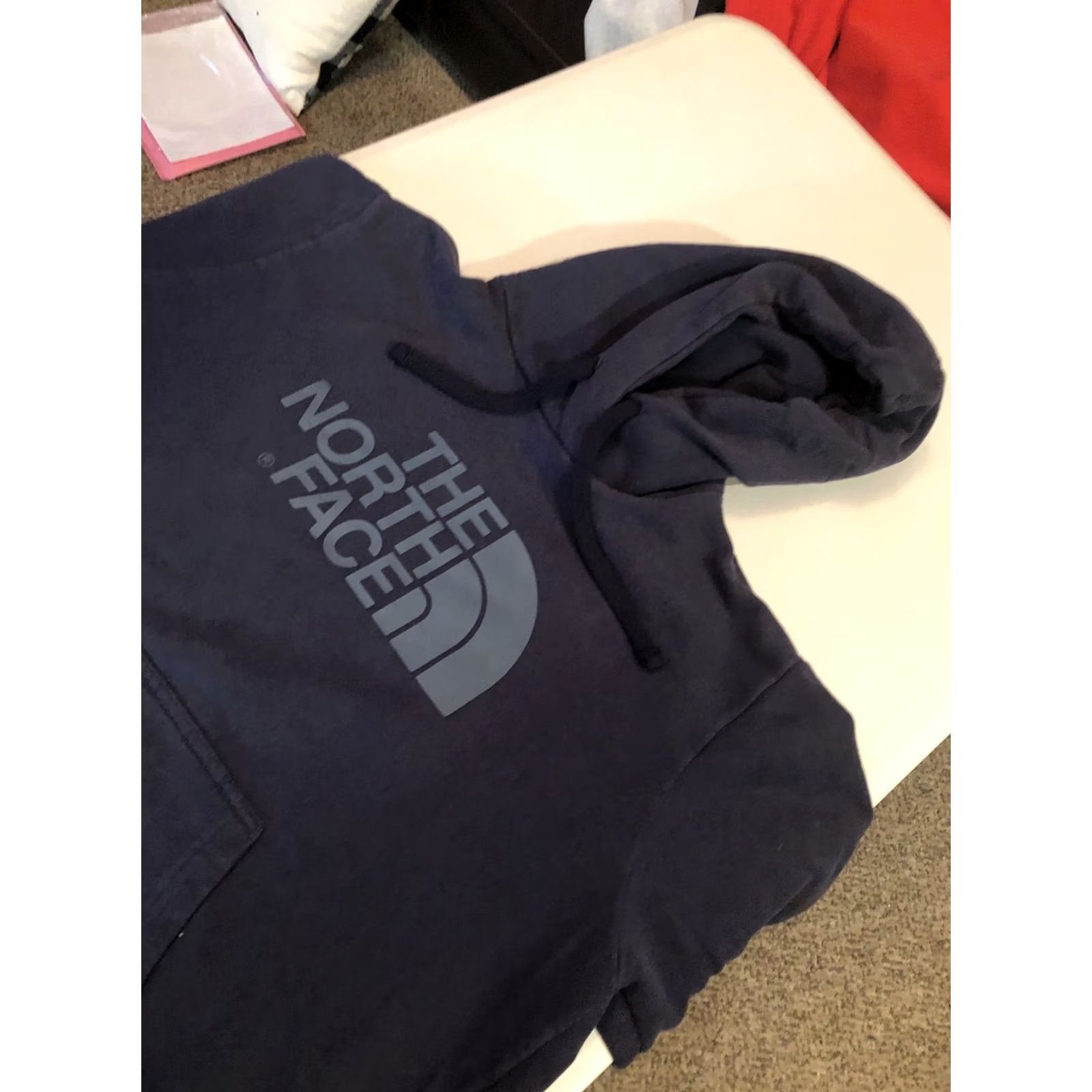 The North Face VINTAGE The North Face Hoodie Large Navy Logo Graphic Pullover Mens Size US L / EU 52-54 / 3 - 6 Thumbnail