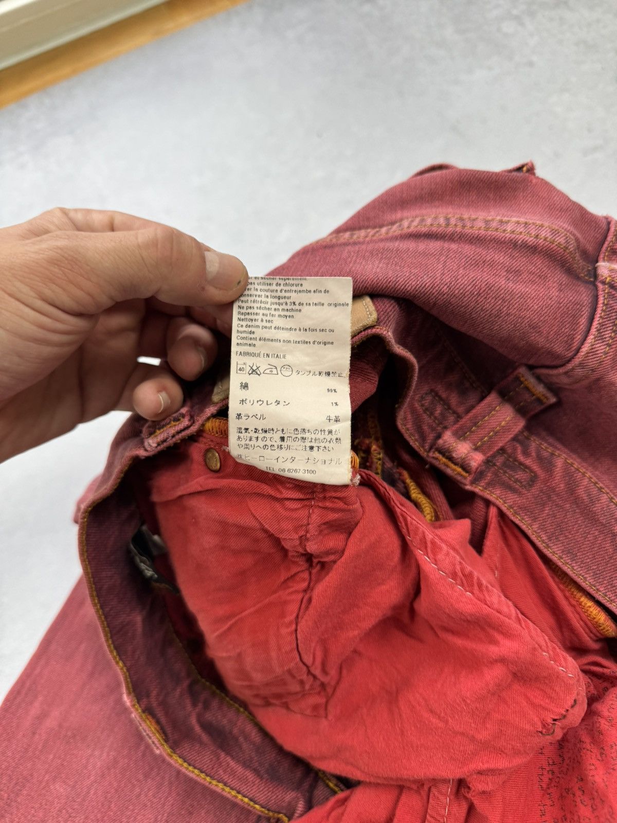Nudie Jeans Vintage Nudie Jeans Thin Finn Burgundi Skini Jeans Size US 32 / EU 48 - 12 Thumbnail