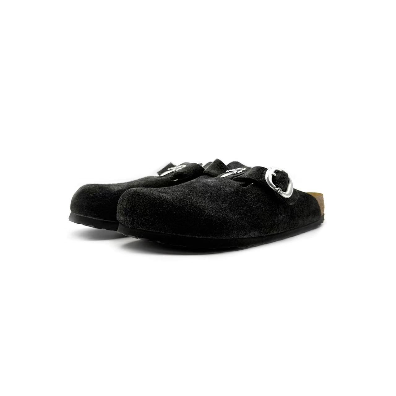 Chrome Hearts Chrome Hearts Birkenstock Silver Dagger Buckle Suede Sandals Size US 10 / EU 43 - 4 Thumbnail
