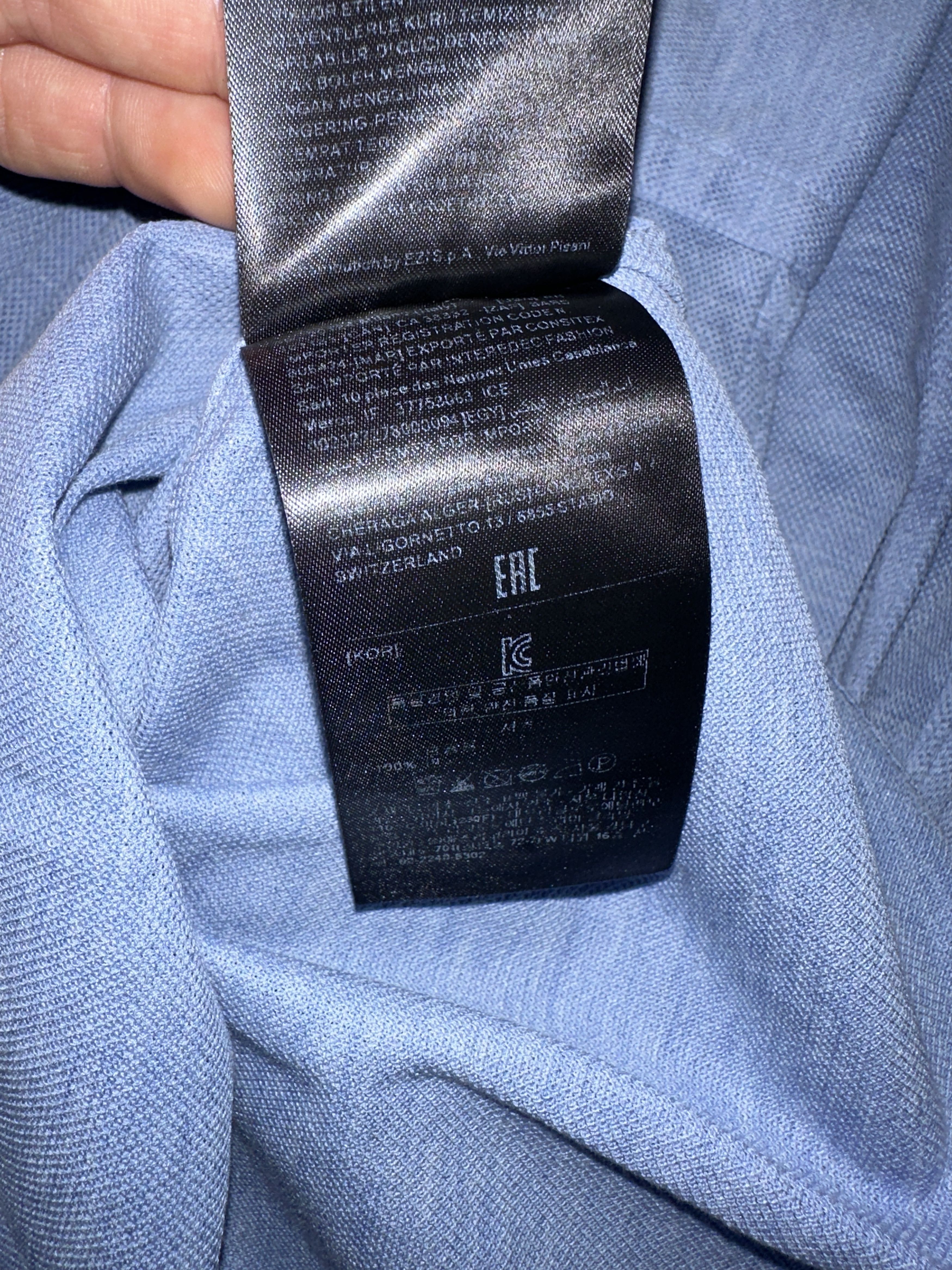 Ermenegildo Zegna Zegna Cotton Oxford Knit Button Shirt Regular Fit Size XL Size US XL / EU 56 / 4 - 14 Thumbnail