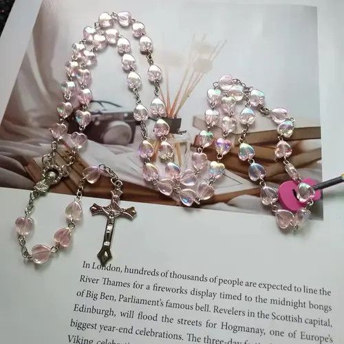 Jewelry Saint Benedict Rosary Necklace Chain Catholic Church Jesus Size ONE SIZE - 5 Thumbnail