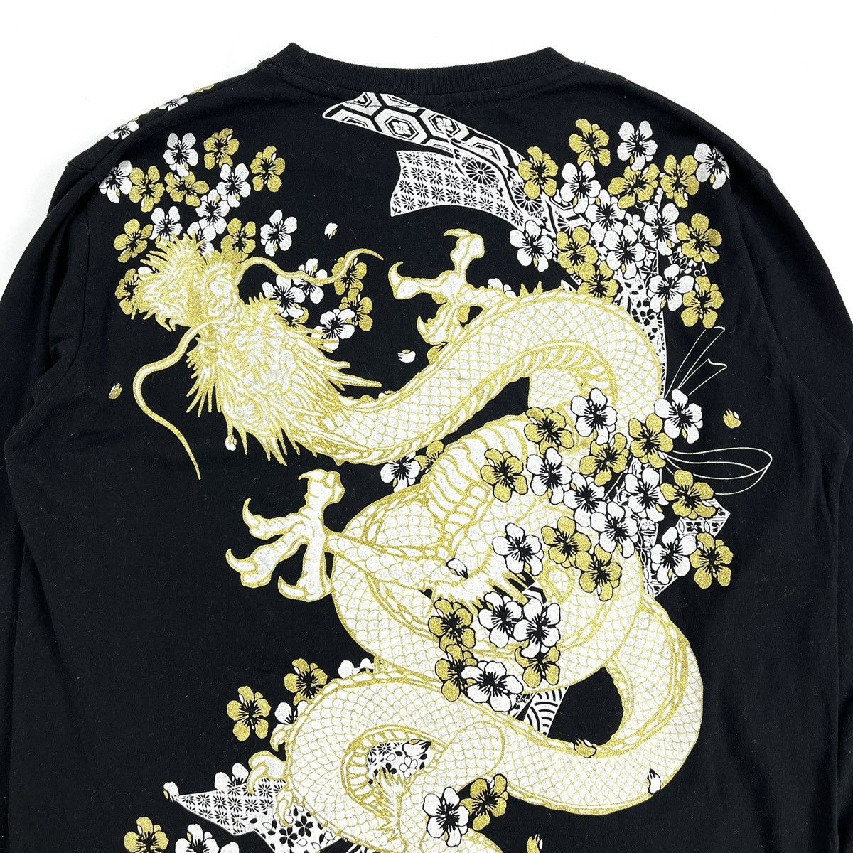 Bullet Noise Vintage Bullet Noise Dragon Flowers Ed Hardy Long Sleeve Y2K Size US XL / EU 56 / 4 - 2 Thumbnail